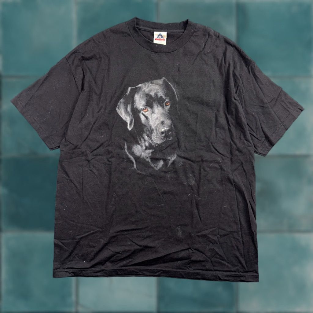 AAA VINTAGE Black T-Shirt Men 2XL AAA Cotton Graphic Print Dog 70s 80s 90s Friends Grunge Music Ducks VTG 2020-2029 Size US XXL / EU 58 / 5 - 1 Thumbnail