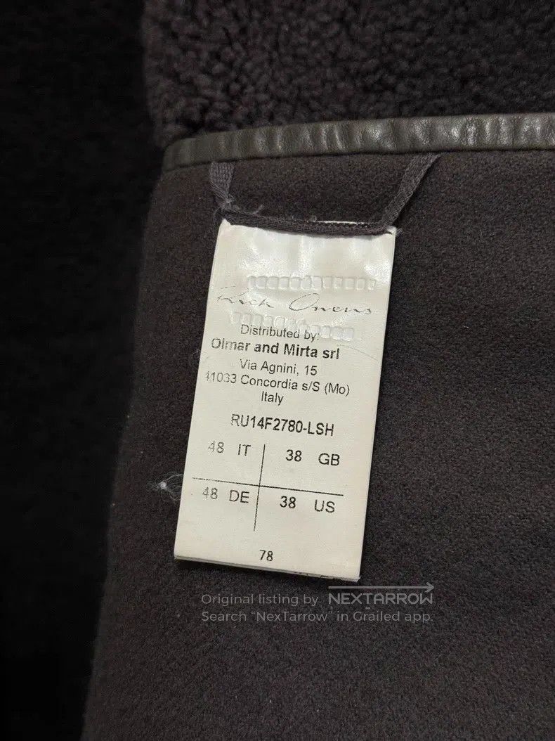 Rick Owens Rick Owens Lambskin fur-lined zip-up leather jacket Size US M / EU 48-50 / 2 - 7 Thumbnail