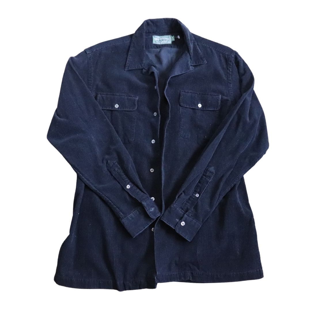 image of Polo Ralph Lauren x Ralph Lauren Polo Country Ralph Laurent Corduroy Button Up (M) in Black (Size M