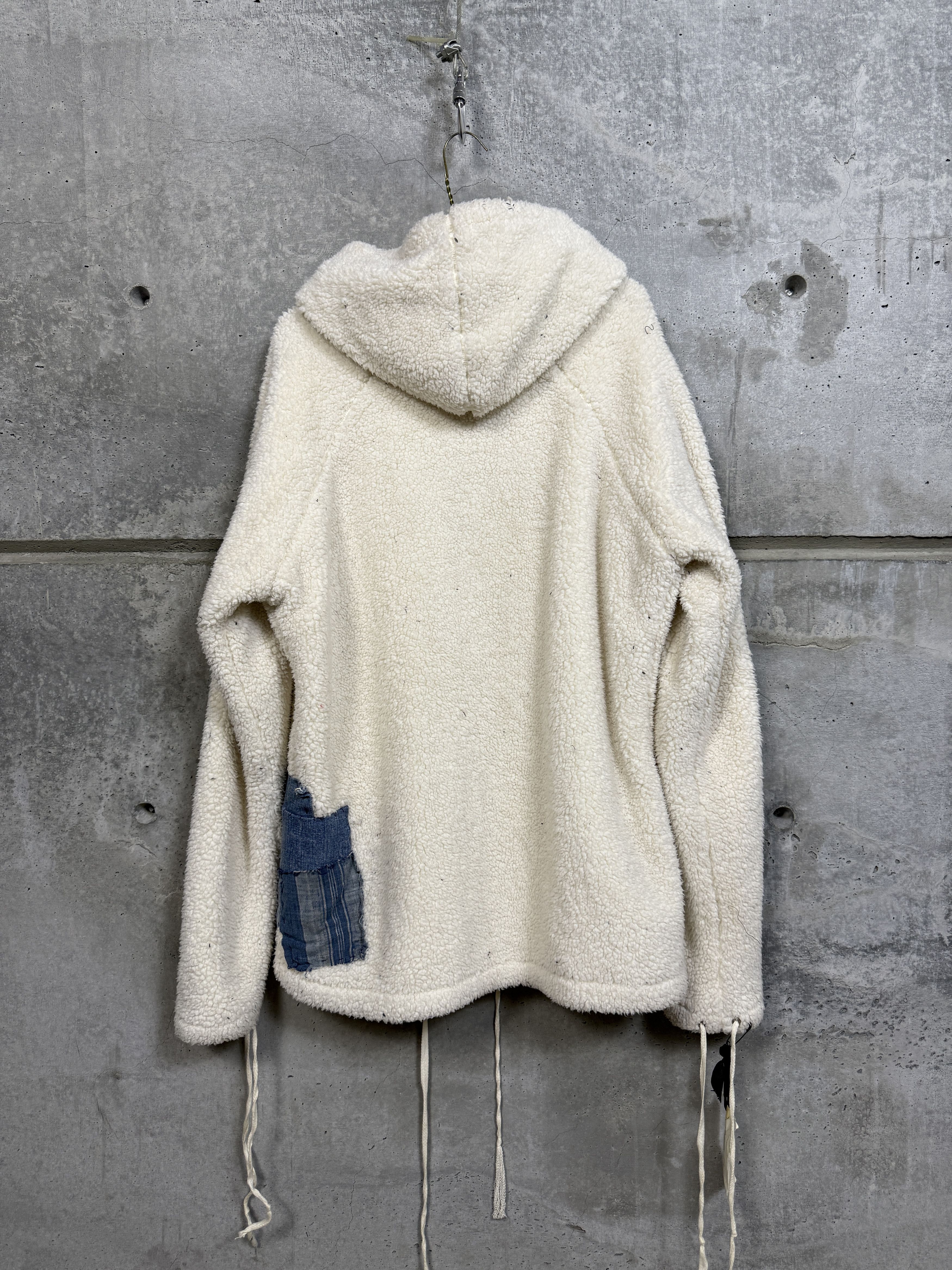 Greg Lauren Greg Lauren Ivory Sherpa Zip Hoodie Size US L / EU 52-54 / 3 - 2 Thumbnail