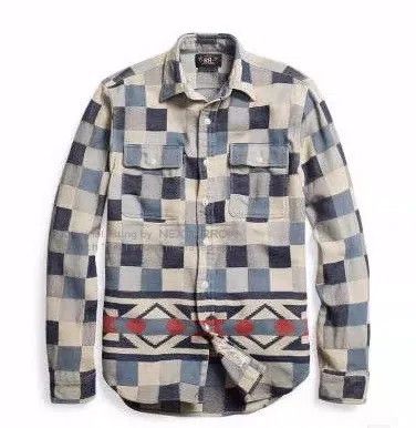 RRL Ralph Lauren RRL Ralph Lauren Retro American workwear checkered thick s Size US L / EU 52-54 / 3 - 2 Thumbnail