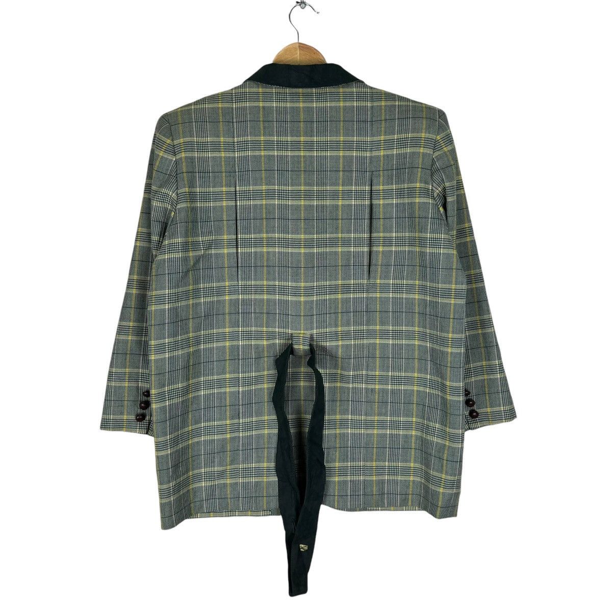Christian Dior Monsieur ☀️CHRISTIAN DIOR PLAID TARTAN BELT JACKET Size M / US 6-8 / IT 42-44 - 9 Thumbnail