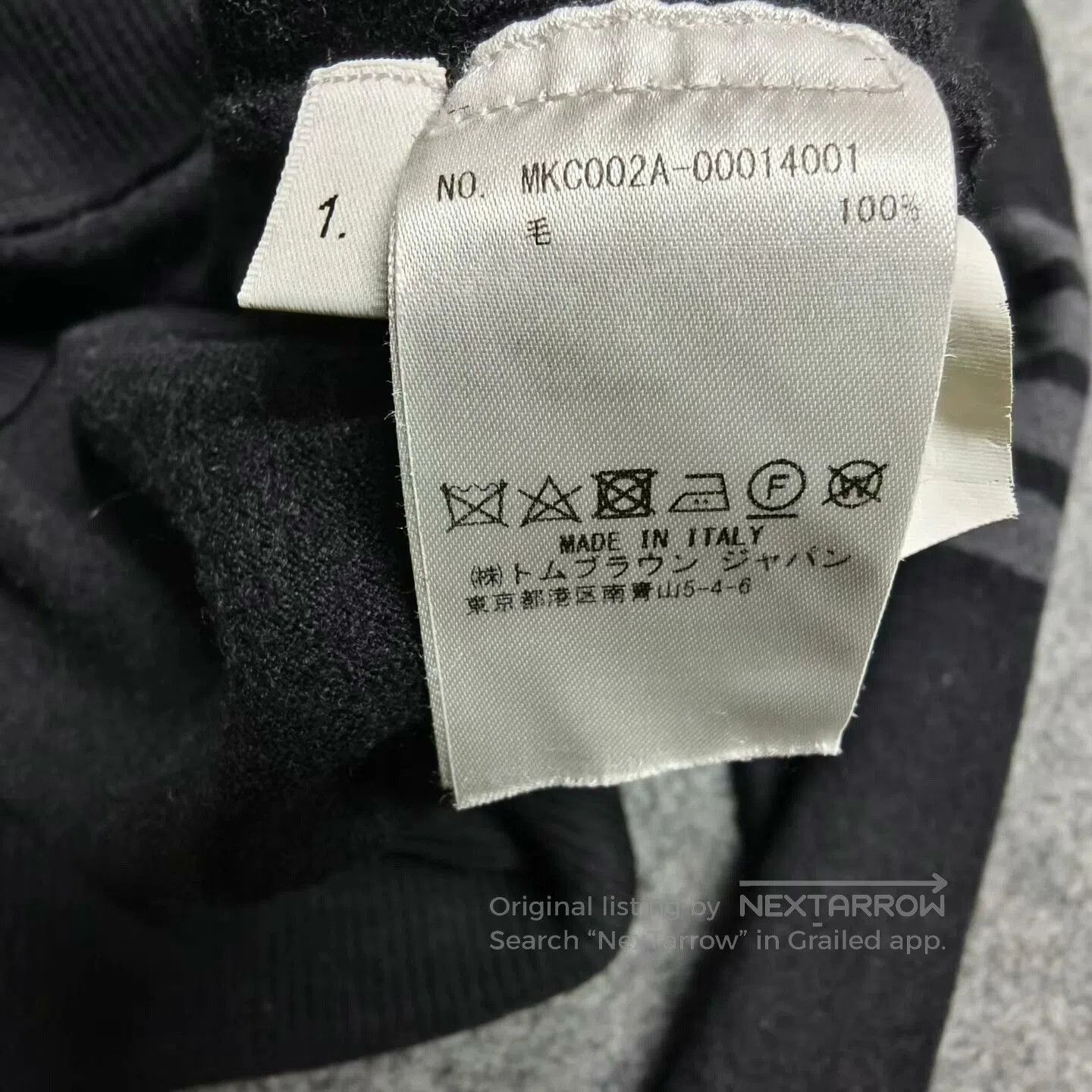 Thom Browne thom browne black gray wool cardigan. Size US S / EU 44-46 / 1 - 5 Thumbnail