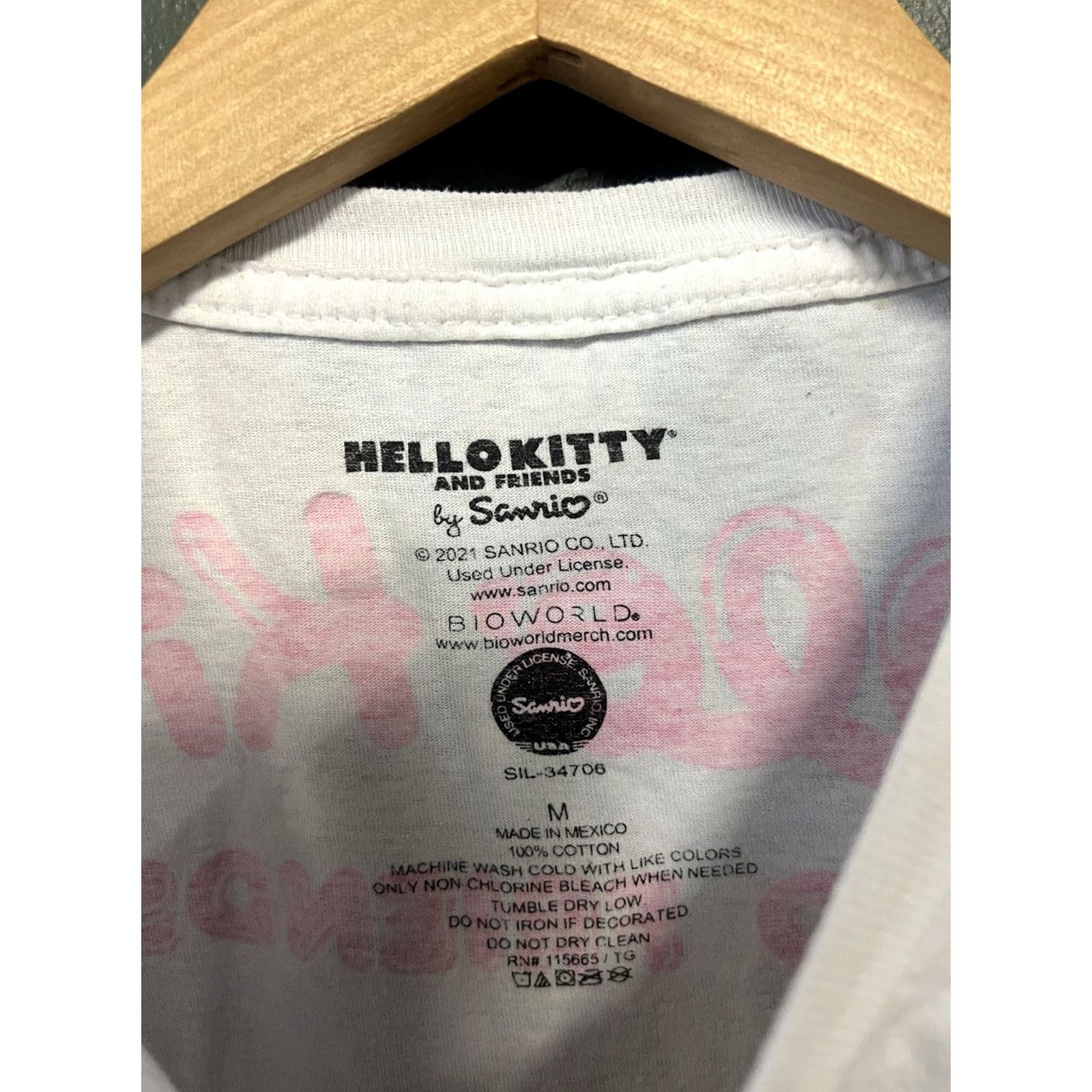 Vintage Hello Kitty and Friends Womens White Short Sleeve Graphic T-shirt Size M Size M / US 6-8 / IT 42-44 - 3 Thumbnail