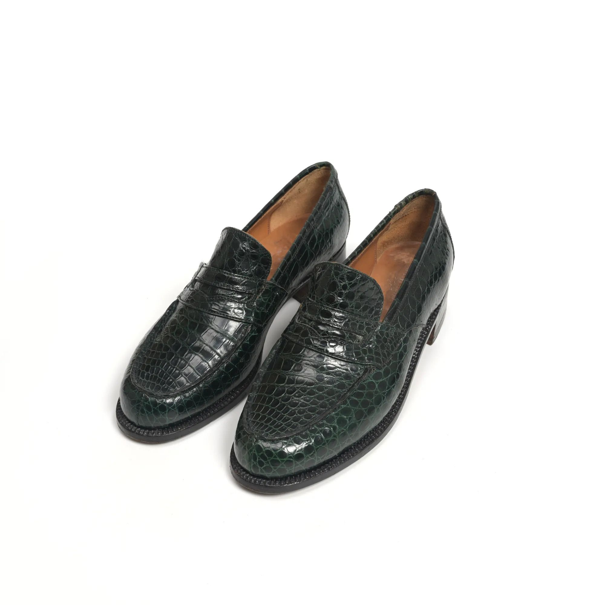 J.M. Weston J.M. WESTON green alligator 180 loafer (3.5 UK) Size US 4 / IT 34 - 2 Thumbnail