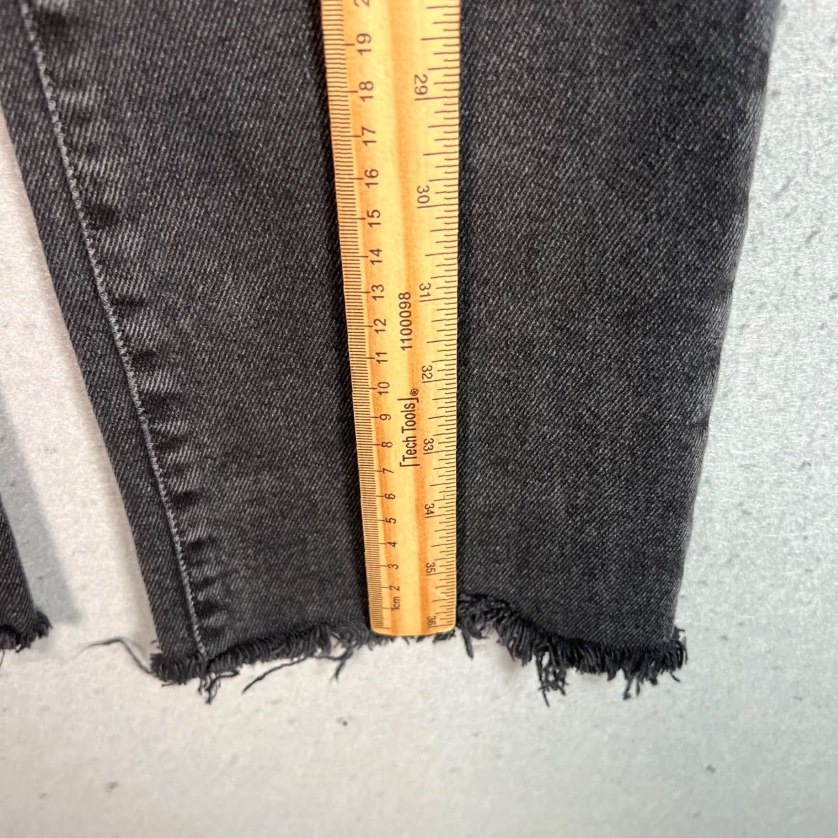 Madewell Madewell Cali Demi-Boot Jeans Women 27 Black Denim Frayed Hem Bootcut 伟 Size 27" / US 4 / IT 40 - 7 Thumbnail