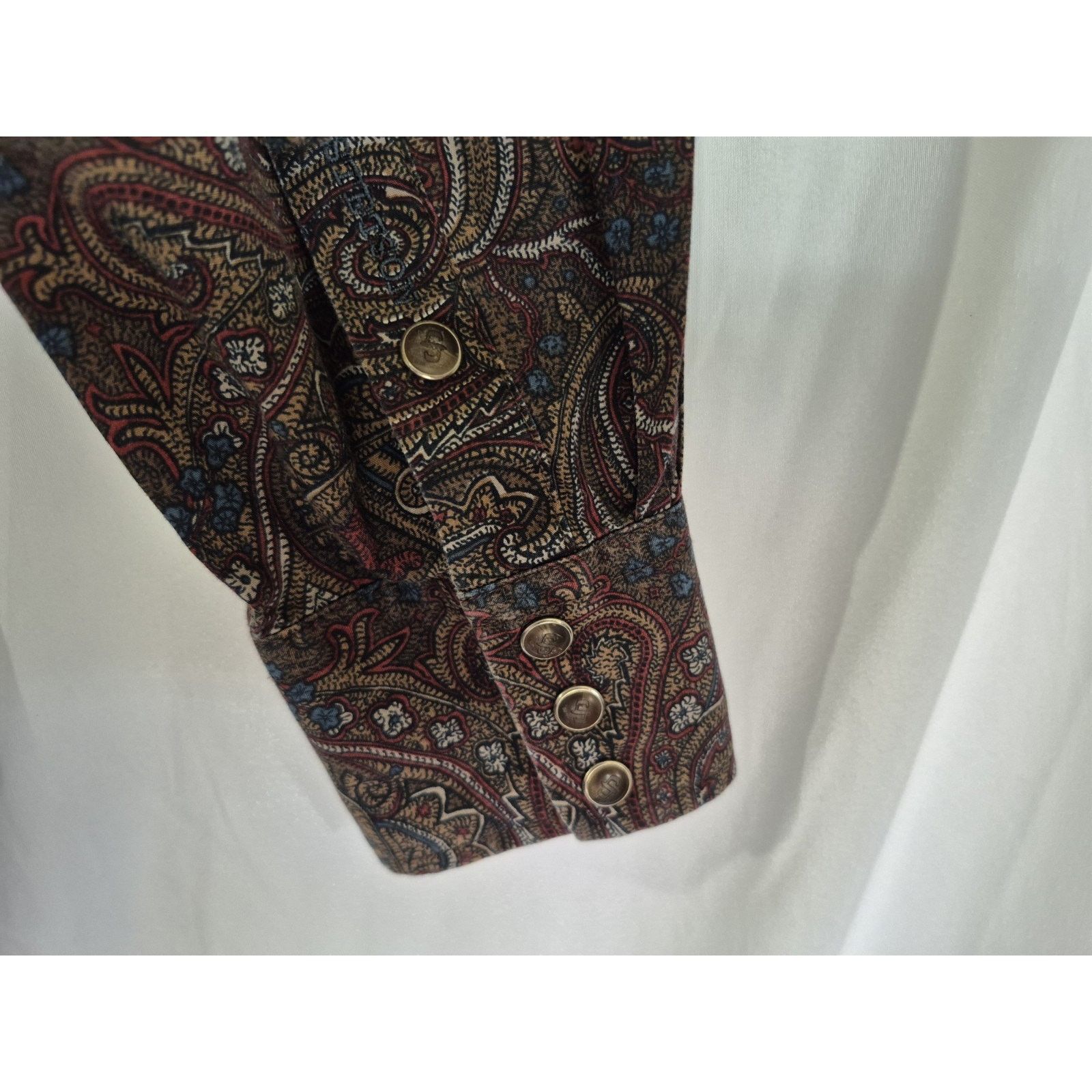 Stetson Stetson Mens Paisley Pearl Snap Western Cowboy Shirt Medium Size US M / EU 48-50 / 2 - 6 Thumbnail