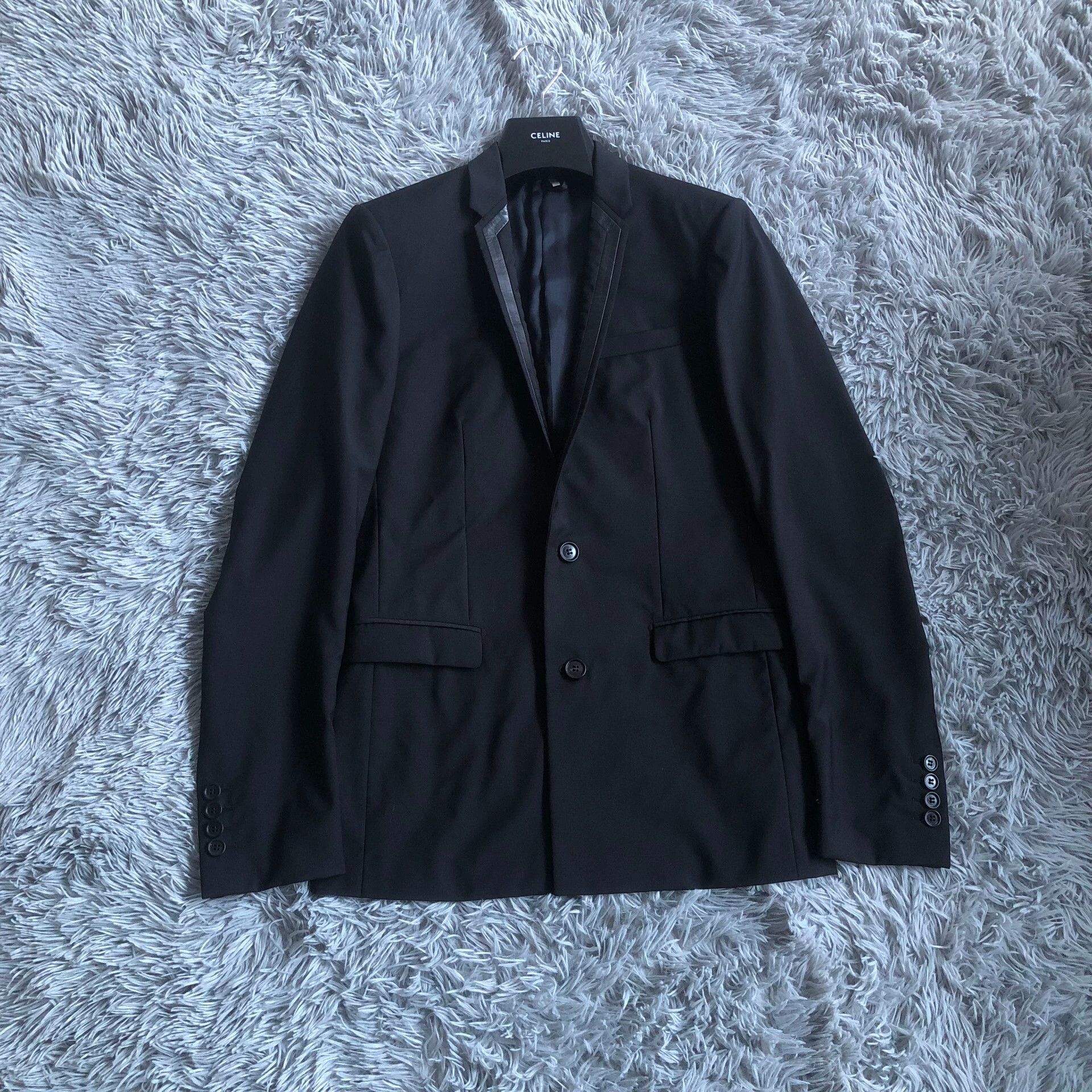 Dior × Hedi Slimane Dior Homme SS06 Tuxedo Tail Wool Blazer Jacket