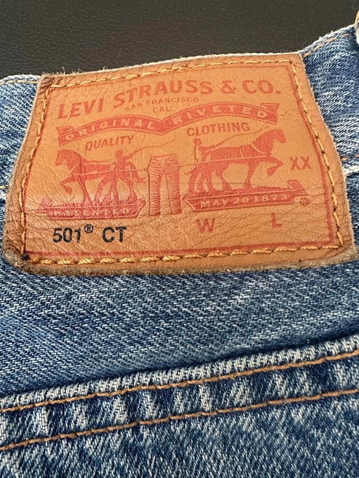 Other Levi’s 501 CT W26 Distressed Tapered Jeans Size 26" / US 2 / IT 38 - 2 Thumbnail