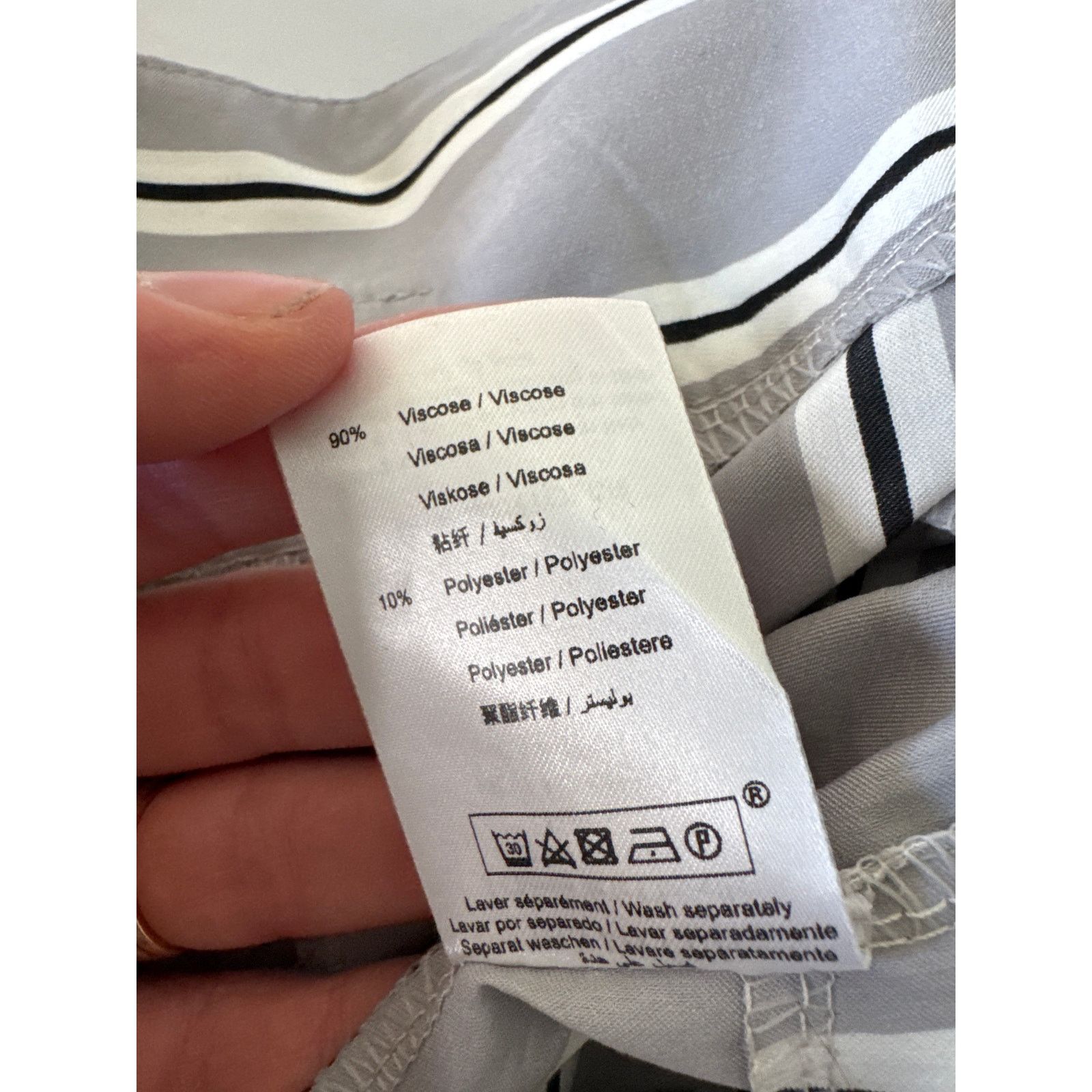 Other La Fee Maraboutee Striped High Rise Pants Gray Size 40 Size 30" / US 8 / IT 44 - 7 Thumbnail