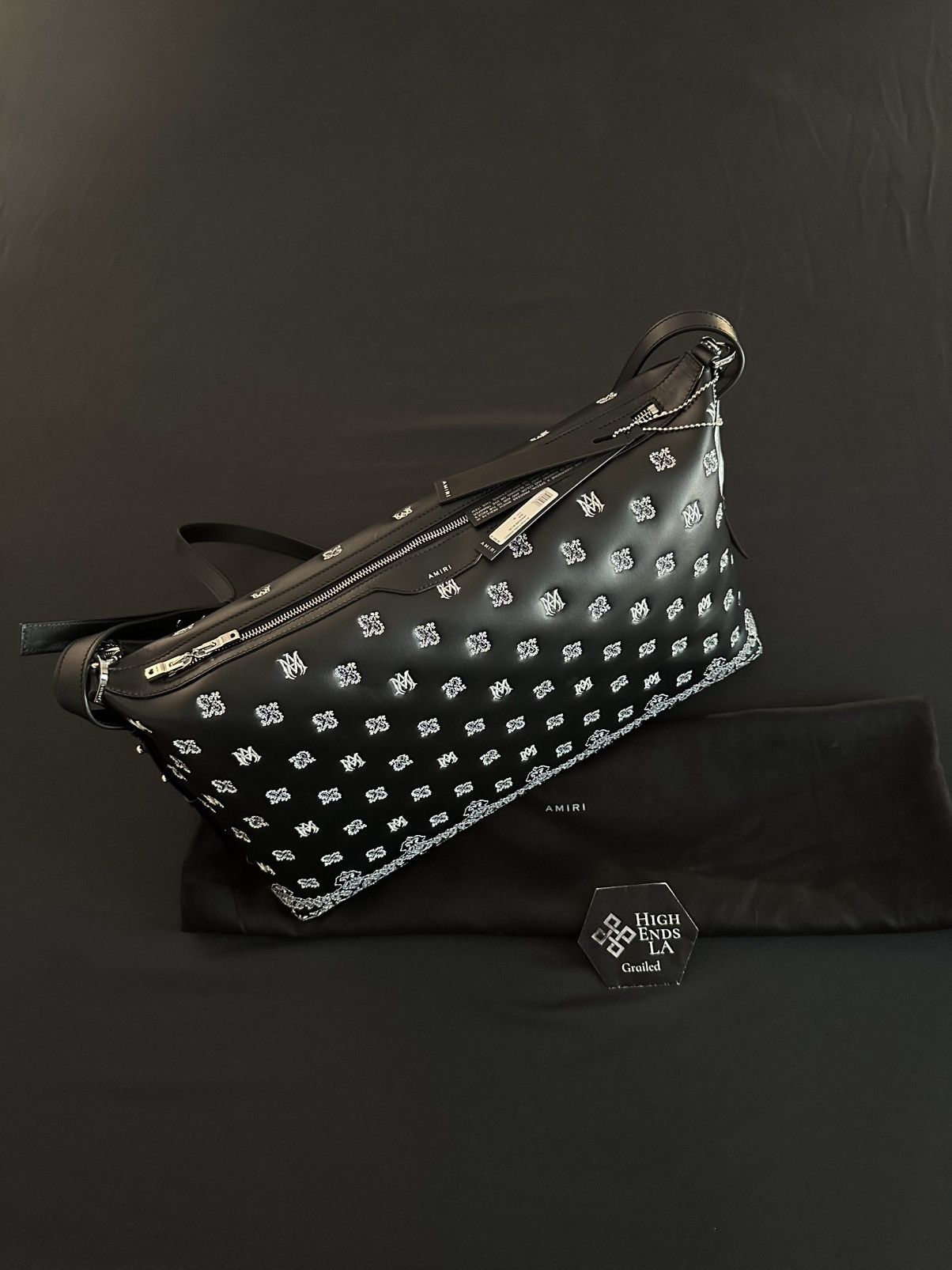 Amiri Amiri Monogram Paisley Leather Hobo Crossbag Size ONE SIZE - 1 Thumbnail