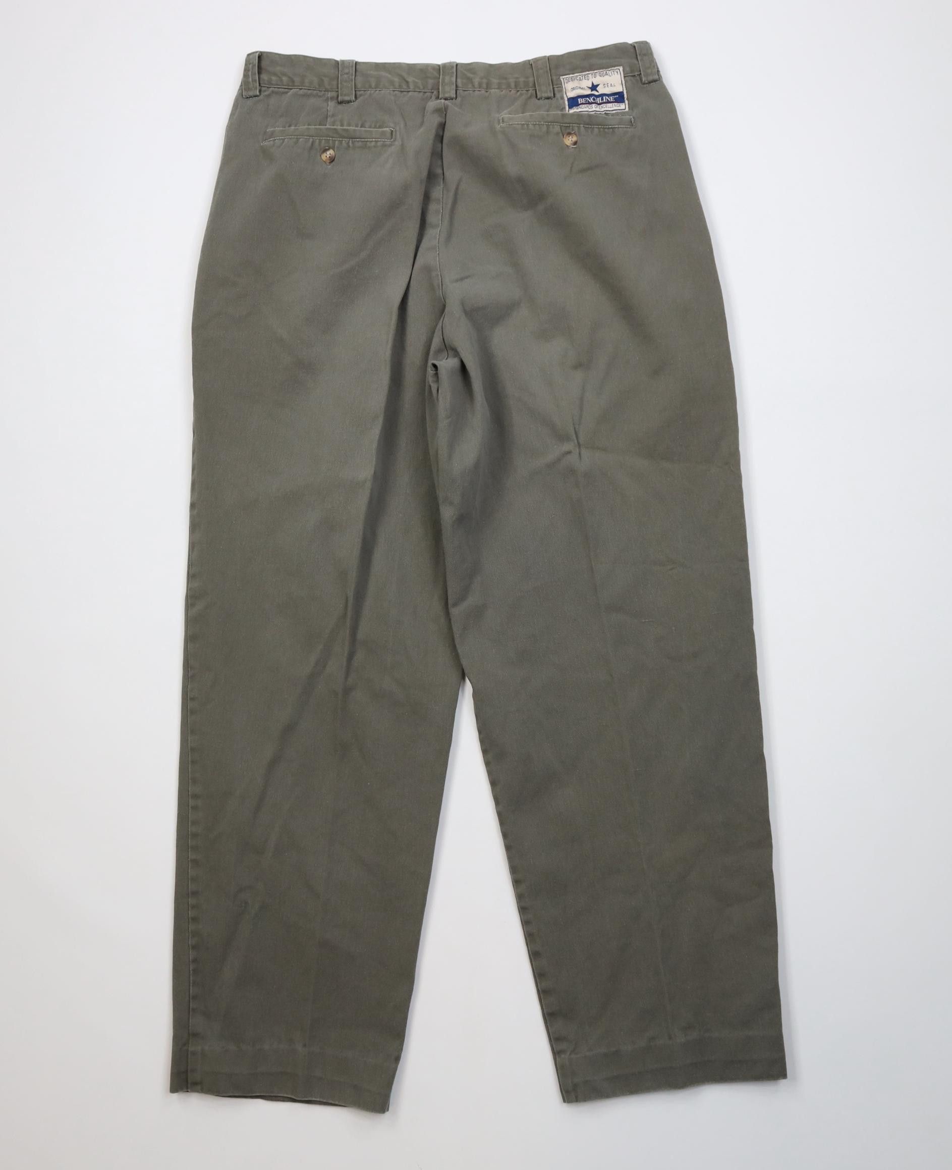 Vintage Vintage 90s Streetwear Relaxed Fit Pleated Chino Pants Size US 34 / EU 50 - 9 Thumbnail