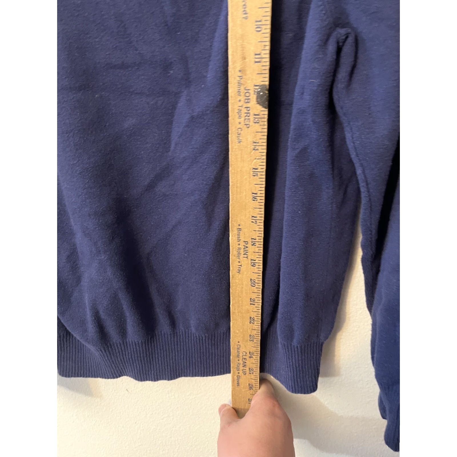 Dockers DOCKERS 1/4 Zip Sweater Men's Large Navy Blue Mock Neck Pullover Size US L / EU 52-54 / 3 - 4 Thumbnail