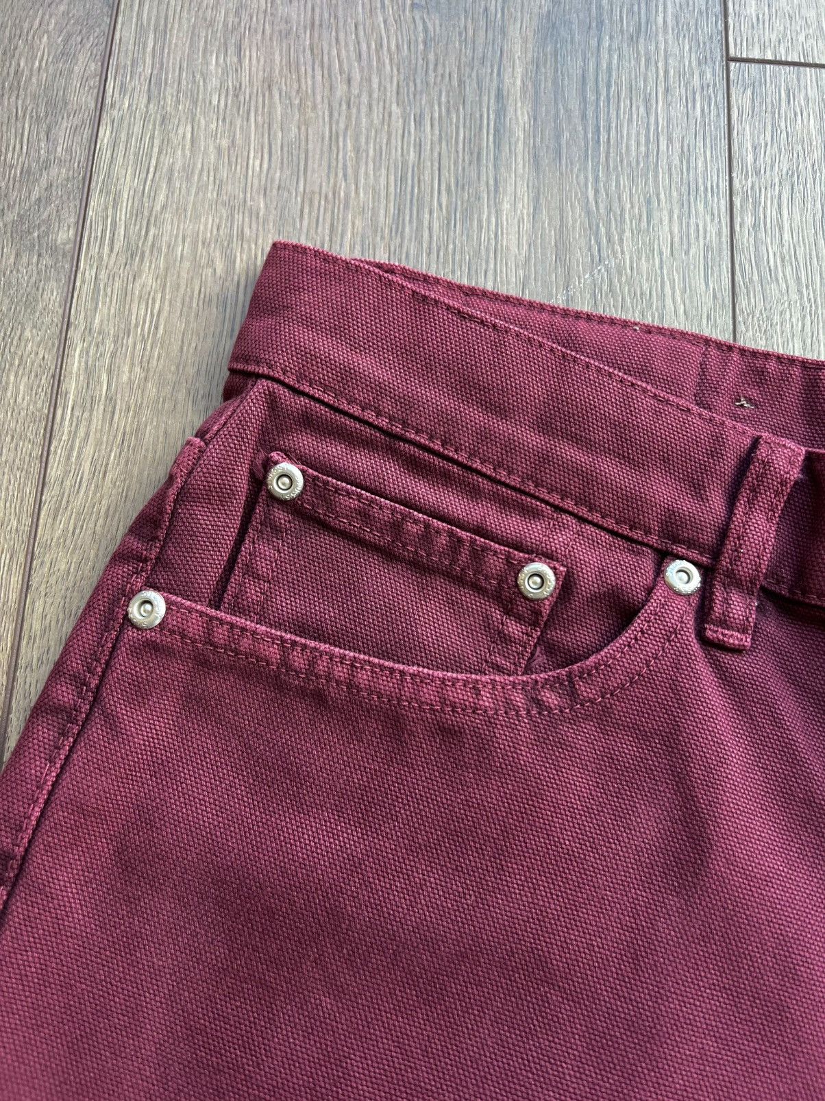 Stussy Stussy Classic Jeans Washed Canvas “Wine” 34 Size US 34 / EU 50 - 7 Thumbnail