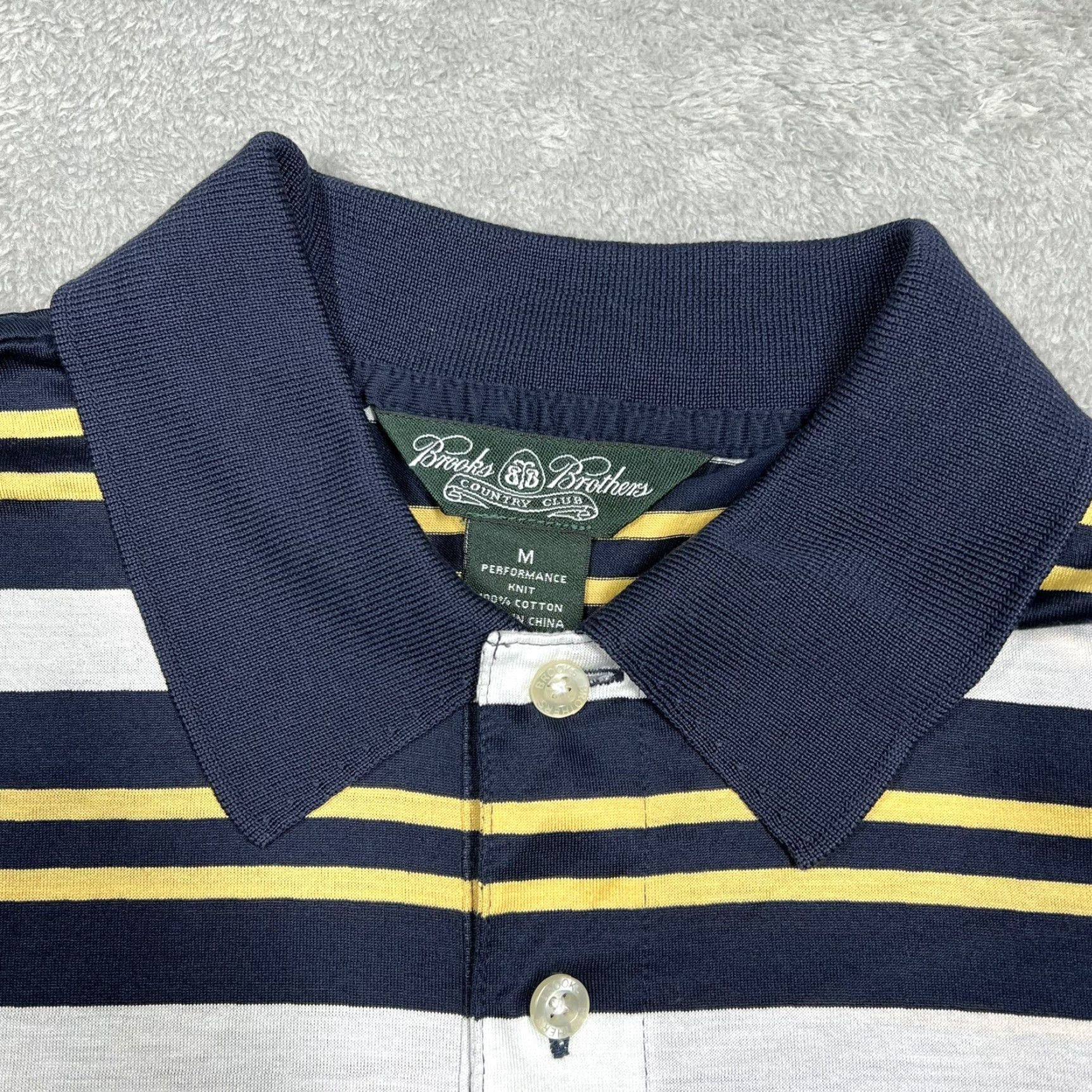 Brooks Brothers Brooks Brothers Performance Polo Men’s Medium Multicolor Striped Blue Shirt Mens Colorful Classic Sports Size US M / EU 48-50 / 2 - 5 Thumbnail