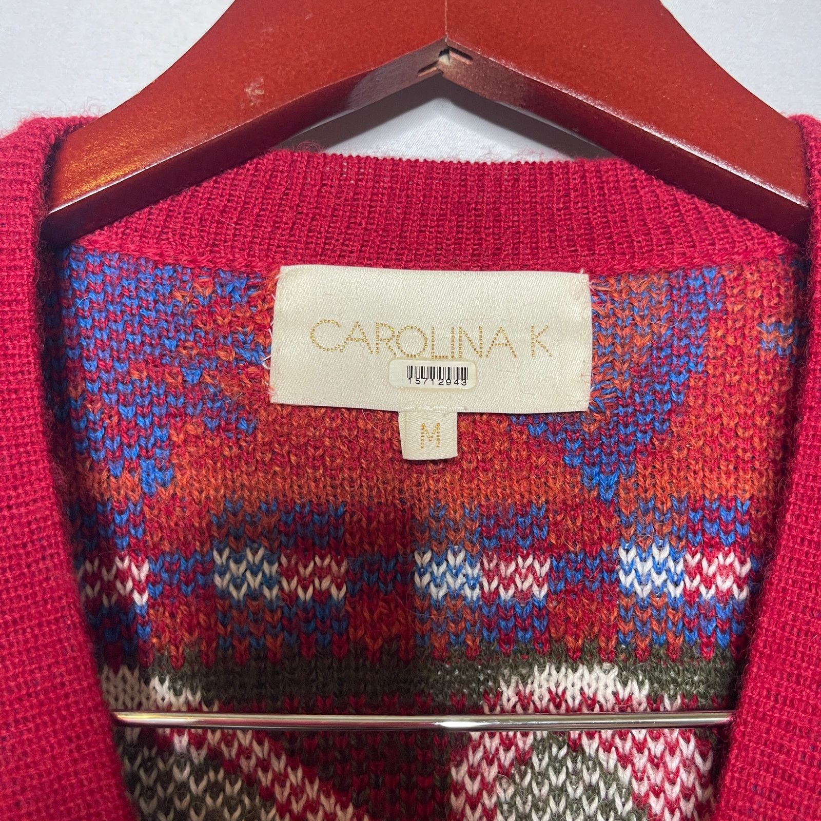 Carolina K CAROLINA K sabina cardigan sweater in paisley blue sz M Size M / US 6-8 / IT 42-44 - 3 Thumbnail