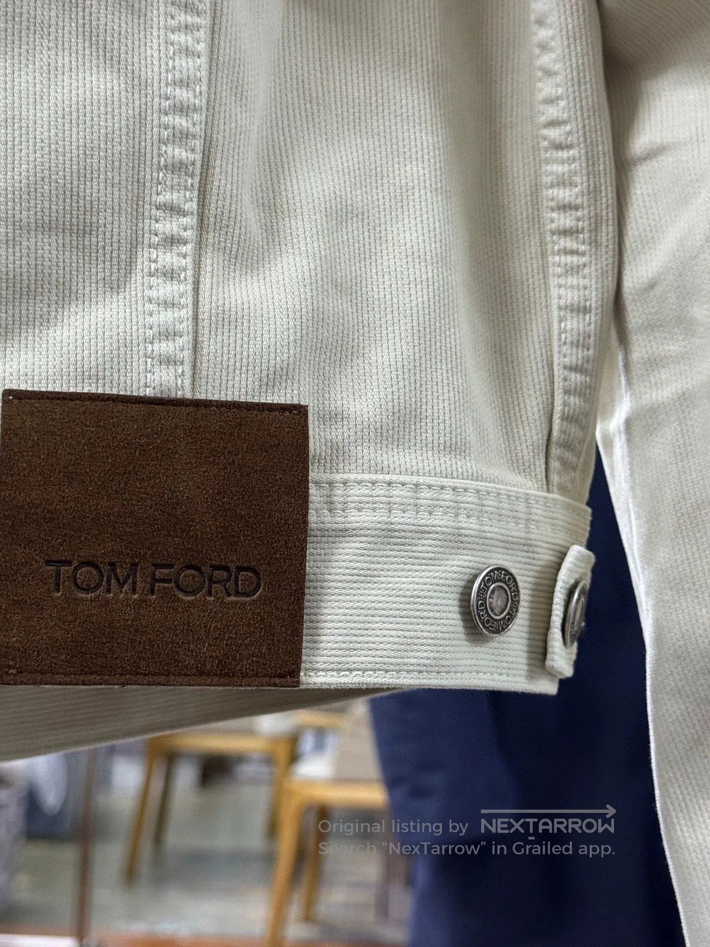 Tom Ford tom ford men's short denim jacket beige. Size US S / EU 44-46 / 1 - 6 Thumbnail