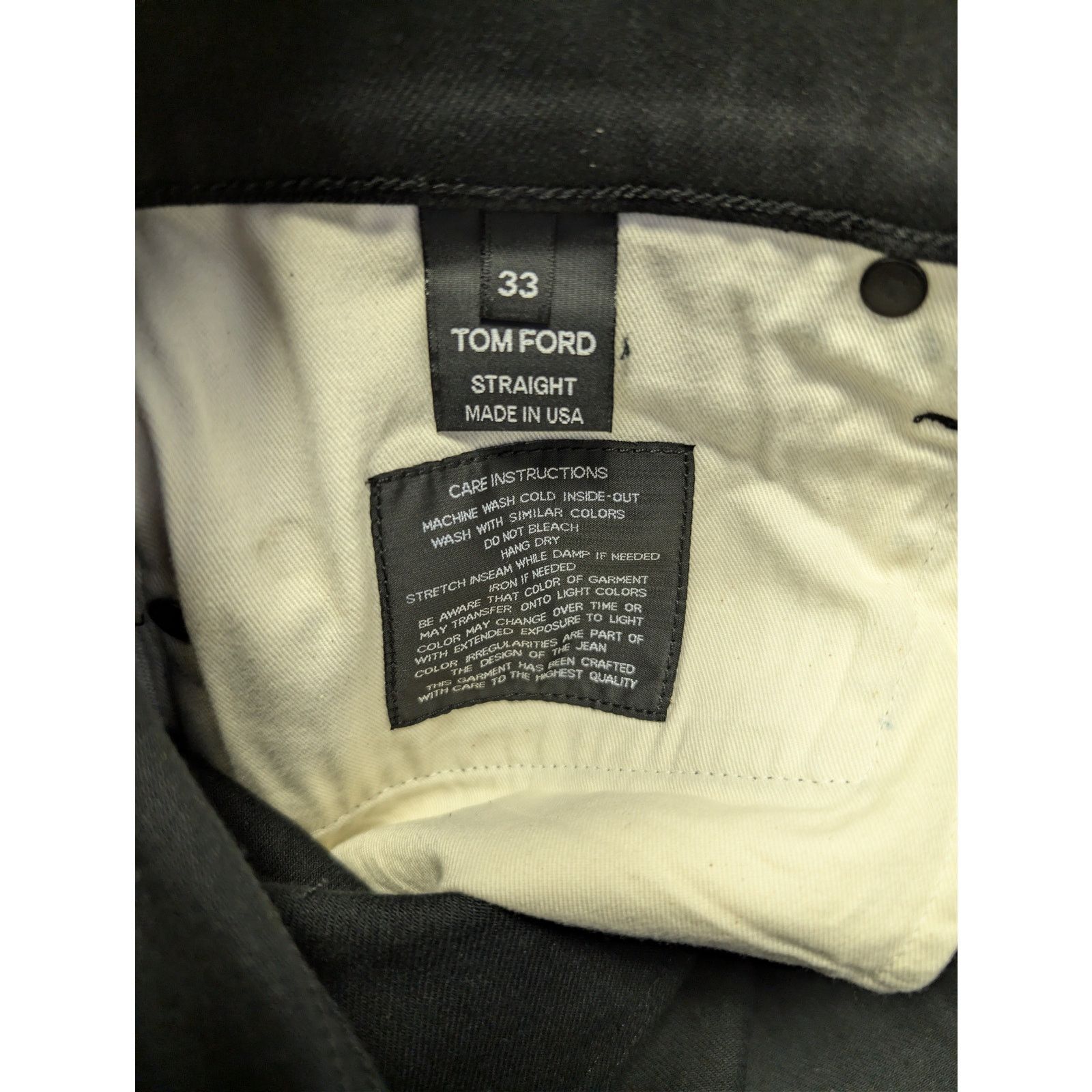 Tom Ford o1rshd1 Straight-Fit Denim Jeans in Black Size US 33 - 17 Thumbnail