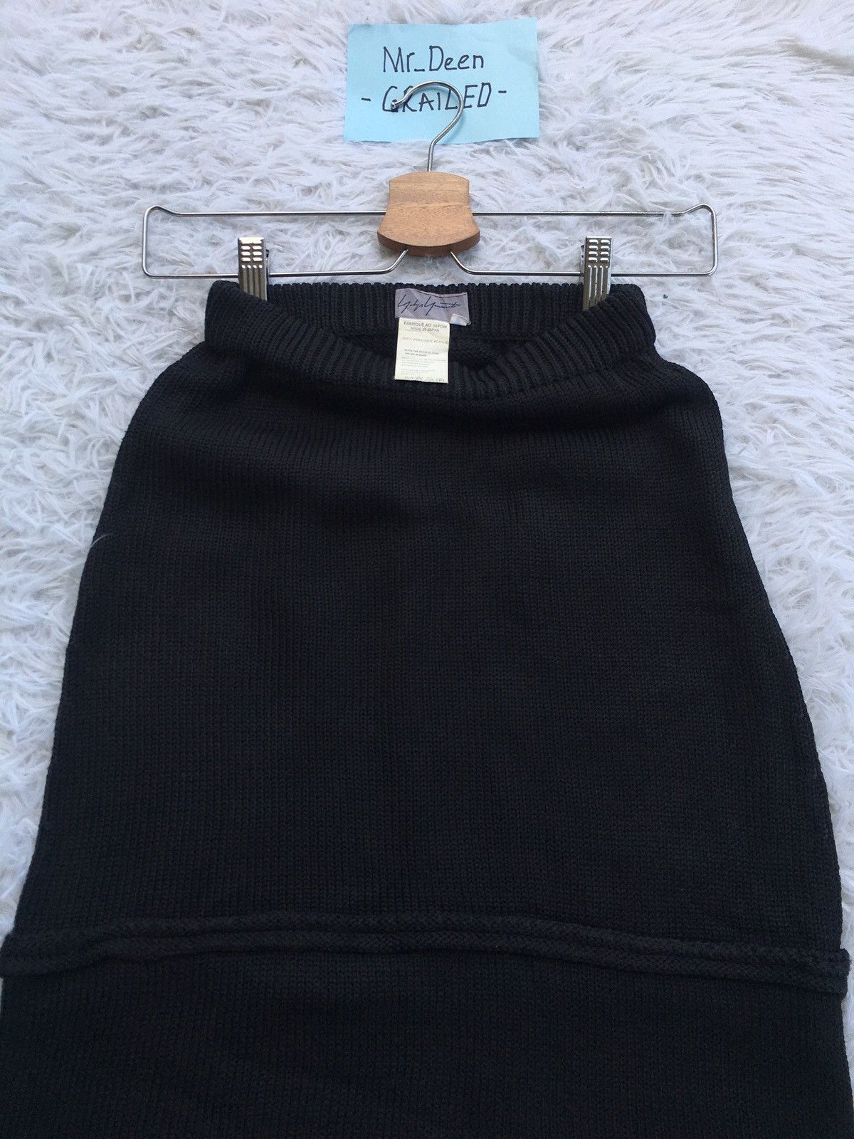 Yohji Yamamoto Rare Vintage Yohji Yamamoto Midi Skirt Size 23" - 5 Thumbnail
