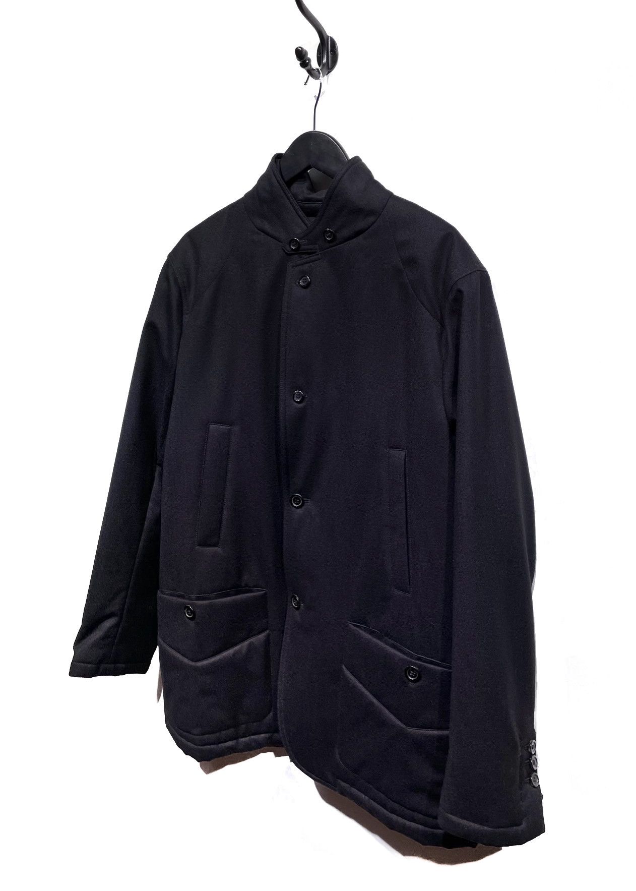 Yves Saint Laurent Yves Saint-Laurent Black Wool Padded Blazer Jacket Size US L / EU 52-54 / 3 - 2 Thumbnail