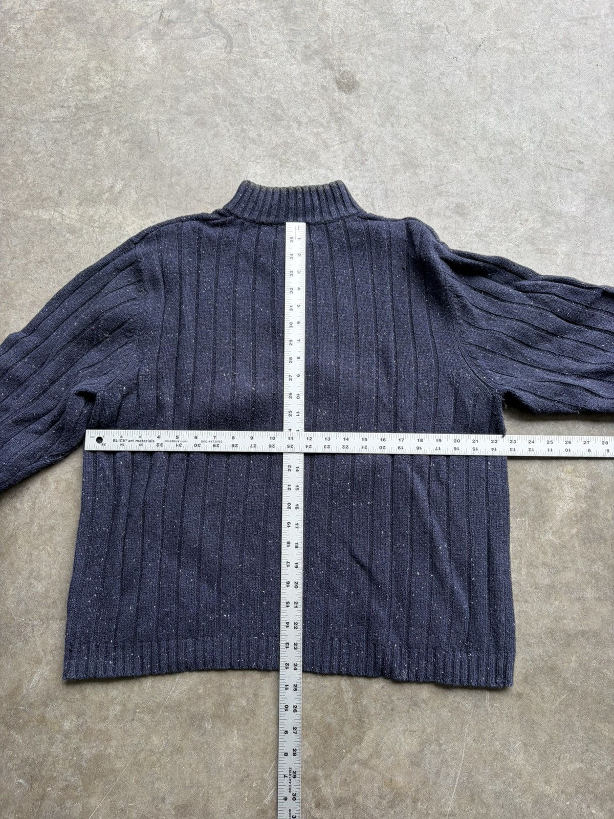 Woolrich Woolen Mills Woolrich Woolen Mills Navy Cotton Blend 1/4 Zip 2000s Size US L / EU 52-54 / 3 - 4 Thumbnail