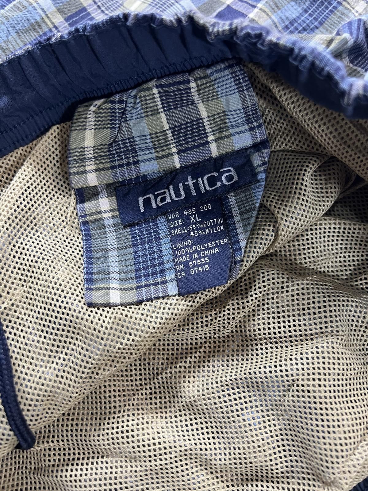 Unknown London Nautica Men's Blue and Beige Plaid Shorts Size US 36 / EU 52 - 4 Thumbnail