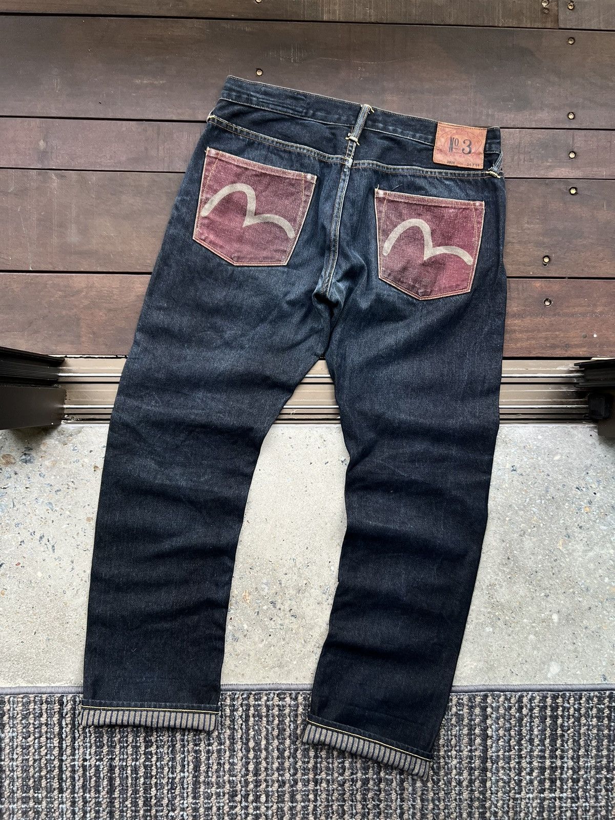 Evisu EVISU DAICOCK RARE PATCHWORK SELVEDGE DENIM BAGGY JEANS Size US 36 / EU 52 - 1 Thumbnail