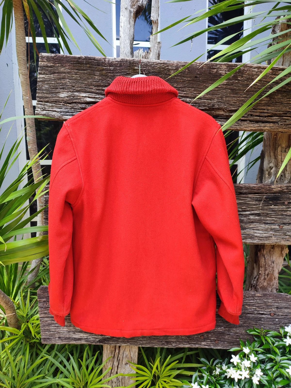 Macbeth × Vintage Vintage MacBeth Red Wool Varsity Jacket – Shawl Collar Size US M / EU 48-50 / 2 - 6 Thumbnail