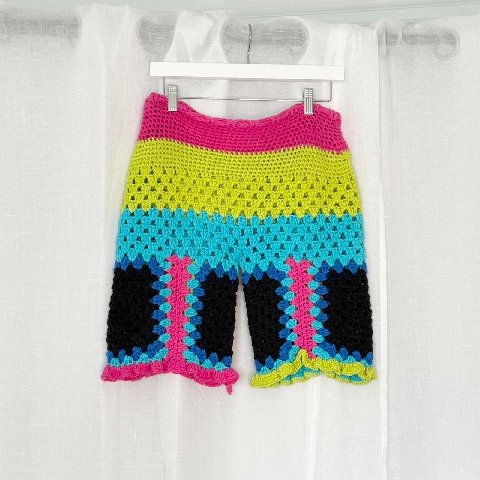 Other crochet rainbow shorts ✧ handmade Size 29" - 5 Thumbnail