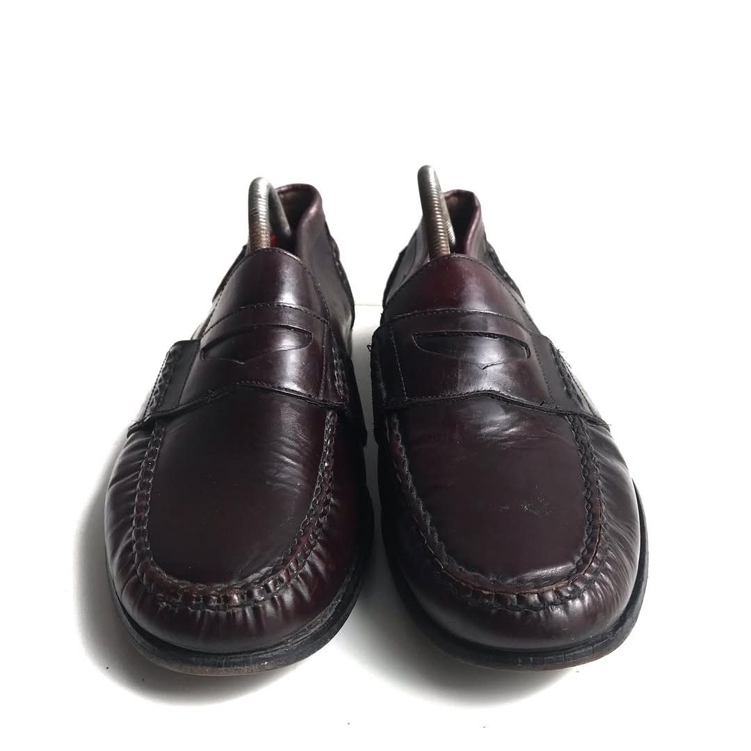 Bass × G.H. Bass & Co. × Vintage Vintage GH Bass Weejuns Penny Loafer Wine Brunell Oxblood Size US 11 / EU 44 - 3 Thumbnail