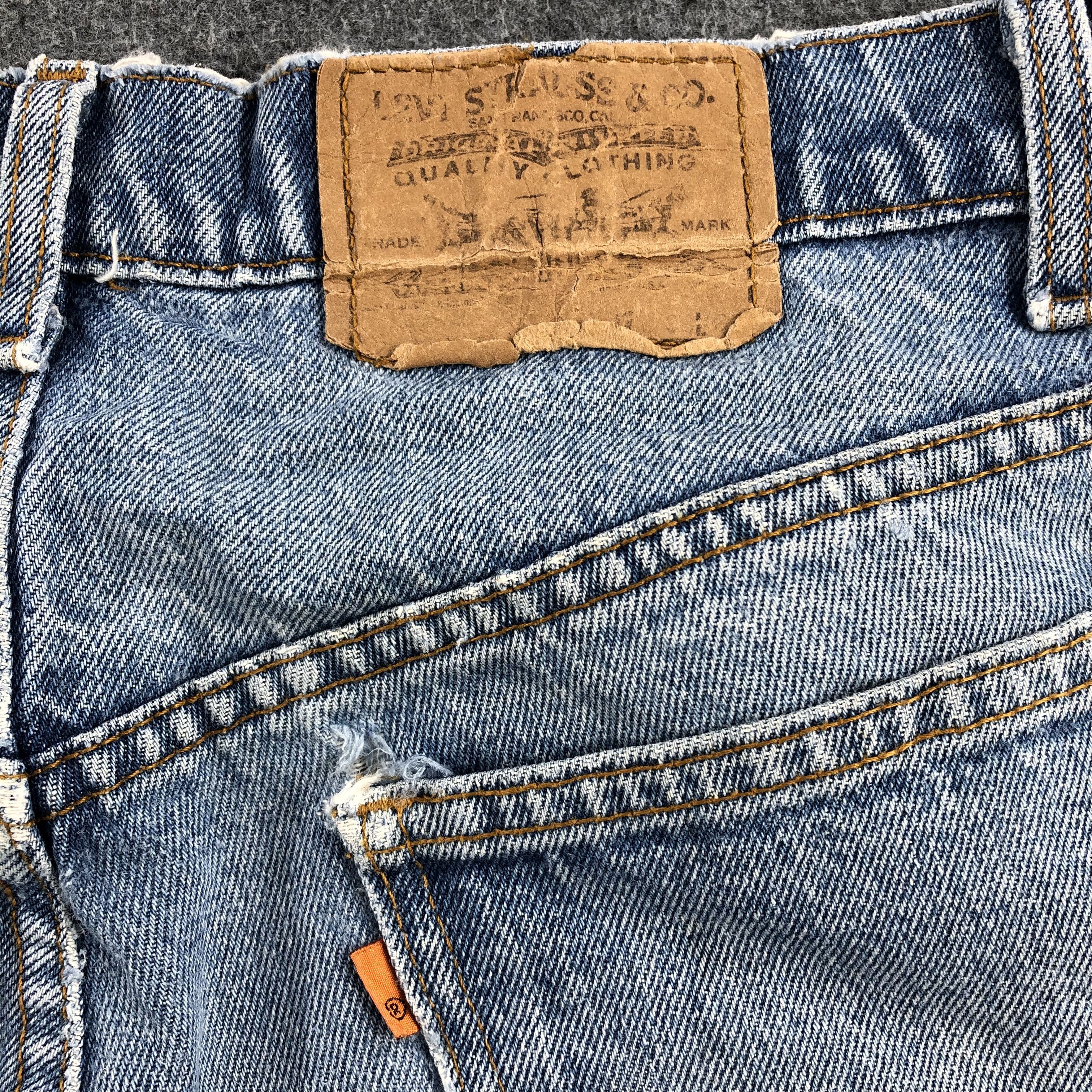 Levi's Vintage 80s Distress Levis Orange Tab Jeans-JM1109A Size US 37 - 5 Thumbnail
