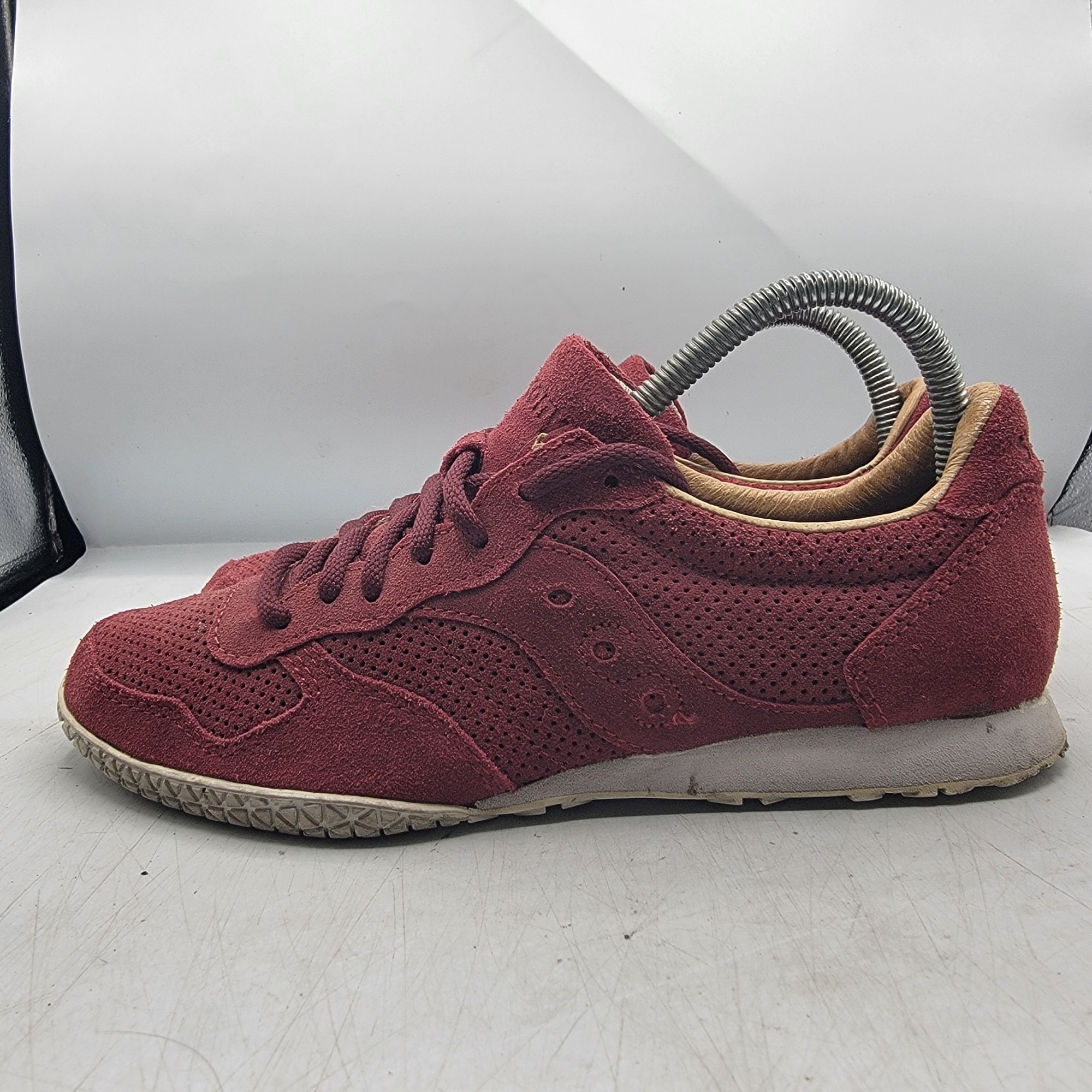 Saucony Saucony Jazz Womens 8.5 Red Sneaker Shoes Casual Walking Com Size US 8.5 / IT 38.5 - 12 Thumbnail