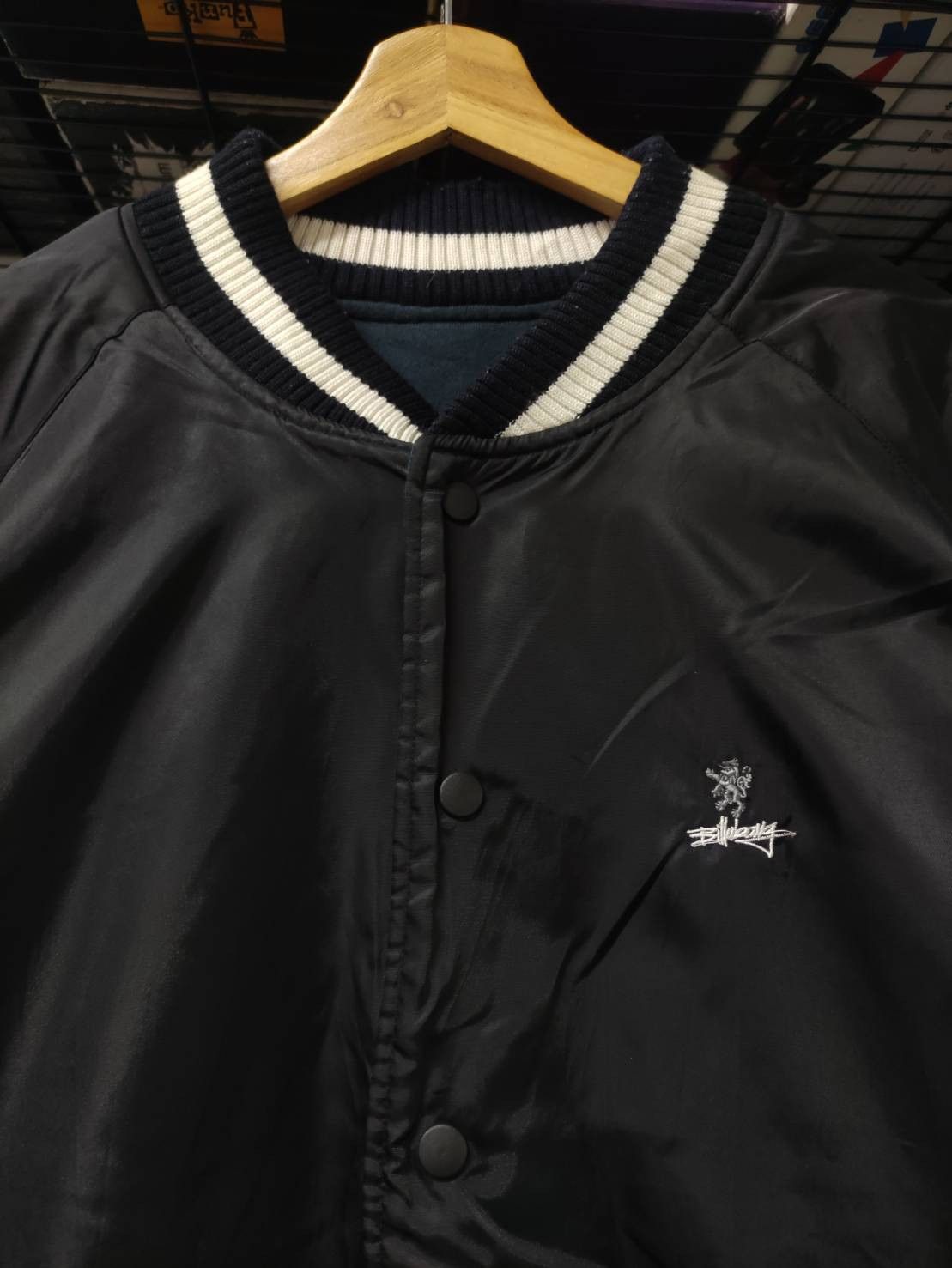Billabong Rare! Vtg 00's 2Side Billabong " Bong " Varsity Jacket Size US L / EU 52-54 / 3 - 3 Thumbnail