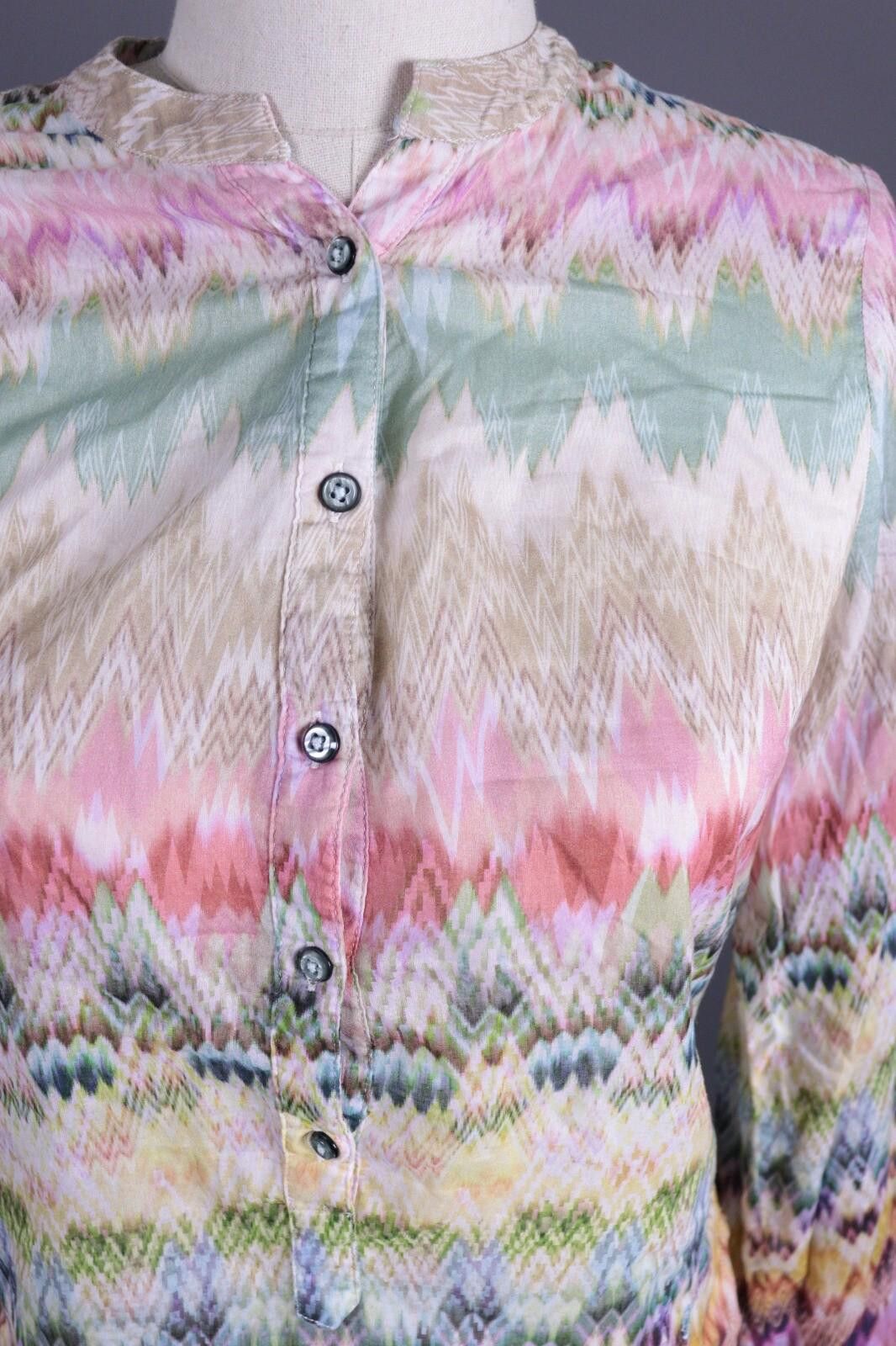 Heliot Emil Emily Van Den Bergh Multicolor Aztec Blouse Shirt Size 36 Size M / US 6-8 / IT 42-44 - 4 Thumbnail