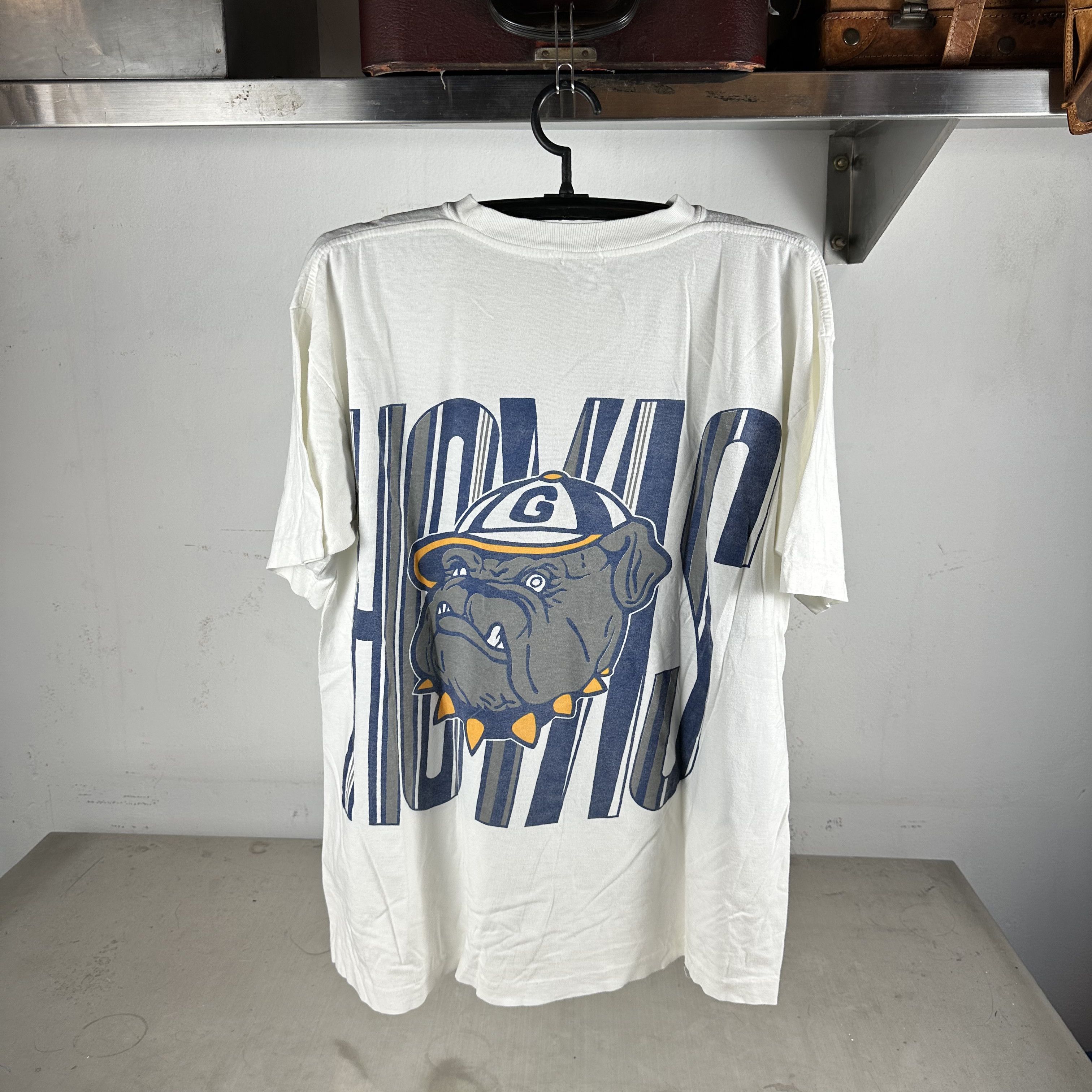 Vintage Vintage 90s Georgetown Hoyas NCAA Mascot Graphic T-shirt Size US XL / EU 56 / 4 - 3 Thumbnail