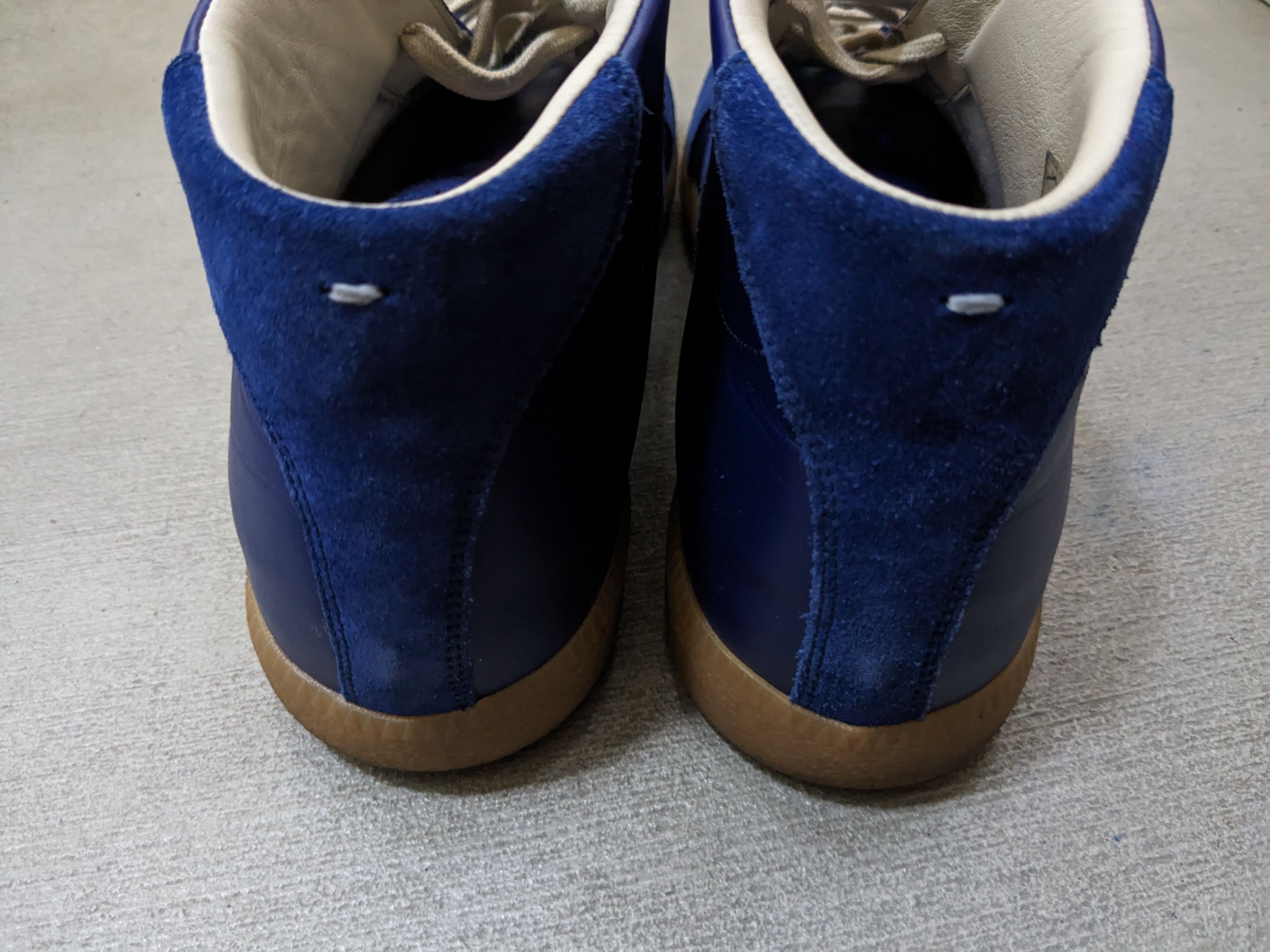 Maison Margiela Maison Margiela GAT Replica 9 42 Blue Leather High Tops Size US 9 / EU 42 - 15 Thumbnail