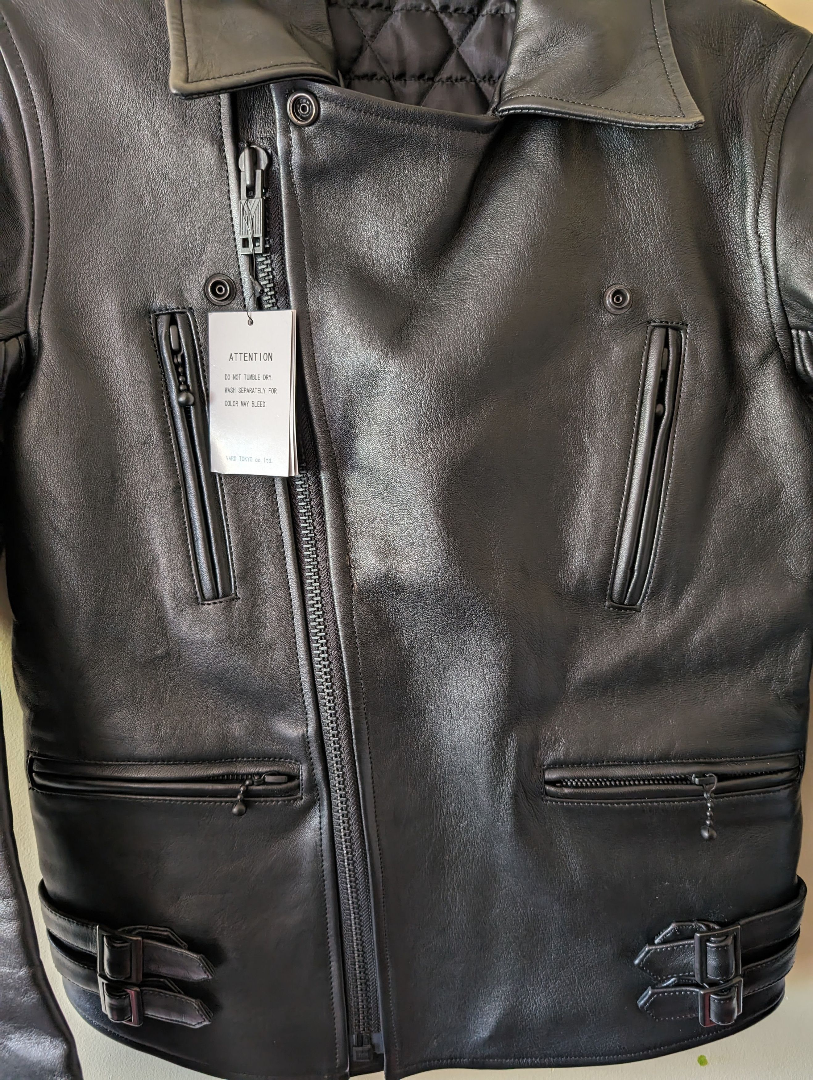 Blackmeans Blackmeans Quilted Leather Rider Jacket (Remeasured) Size US XS / EU 42 / 0 - 12 Thumbnail
