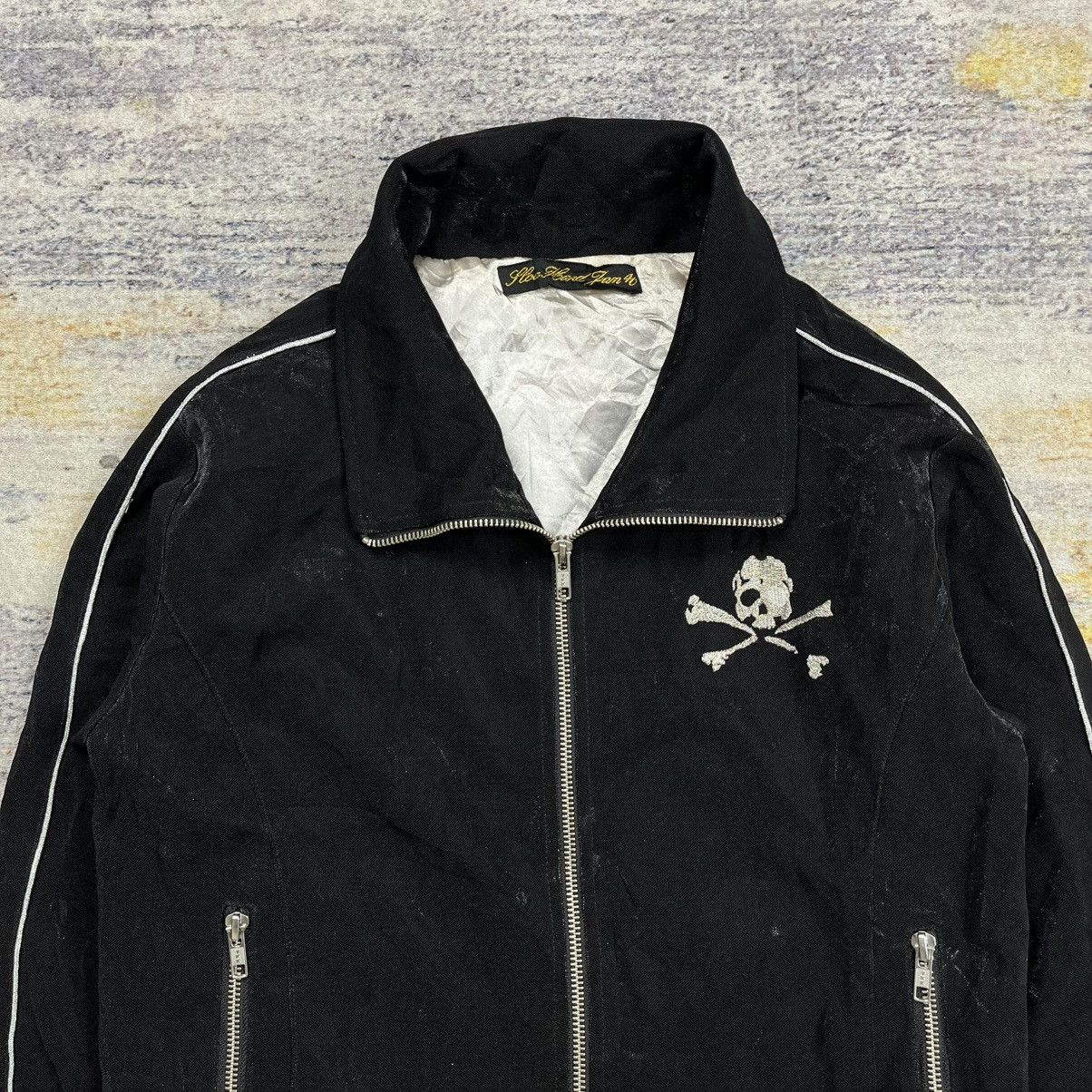 Le Grande Bleu (L.G.B.) Slow hard jam embroidery skull shimmer track jacket vkei Size US M / EU 48-50 / 2 - 7 Thumbnail