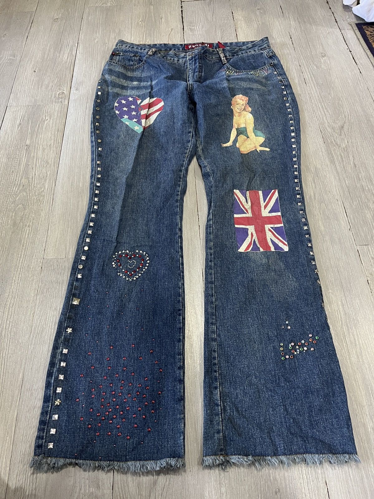 Hysteric Glamour RARE JEANS Great Britain 🇬🇧 Sexy lady by zana . di Size US 34 / EU 50 - 1 Thumbnail