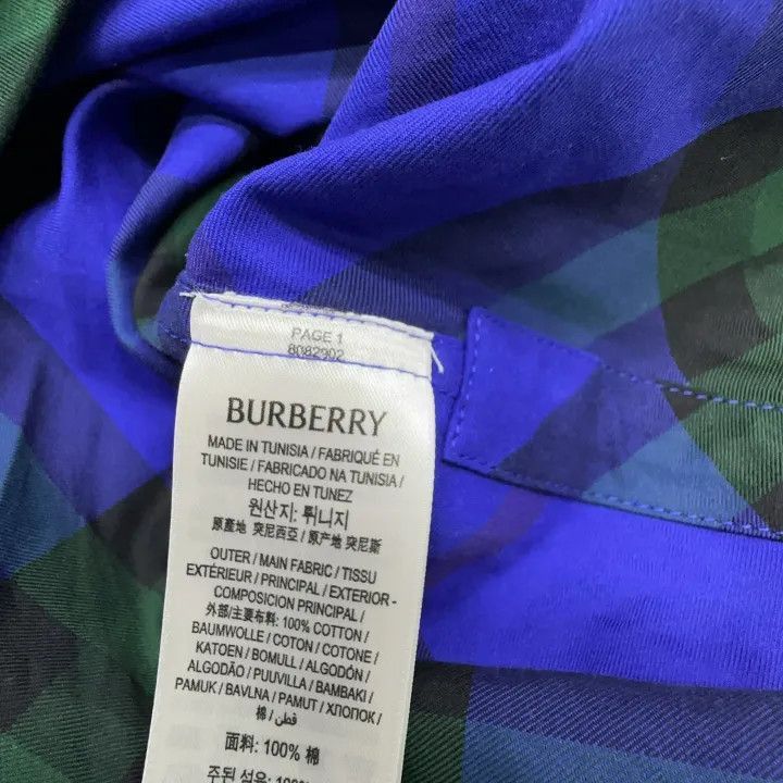 Burberry Burberry Burberry FW23 Logo Embroidered Check Shirt-2507 Size US XXL / EU 58 / 5 - 3 Thumbnail