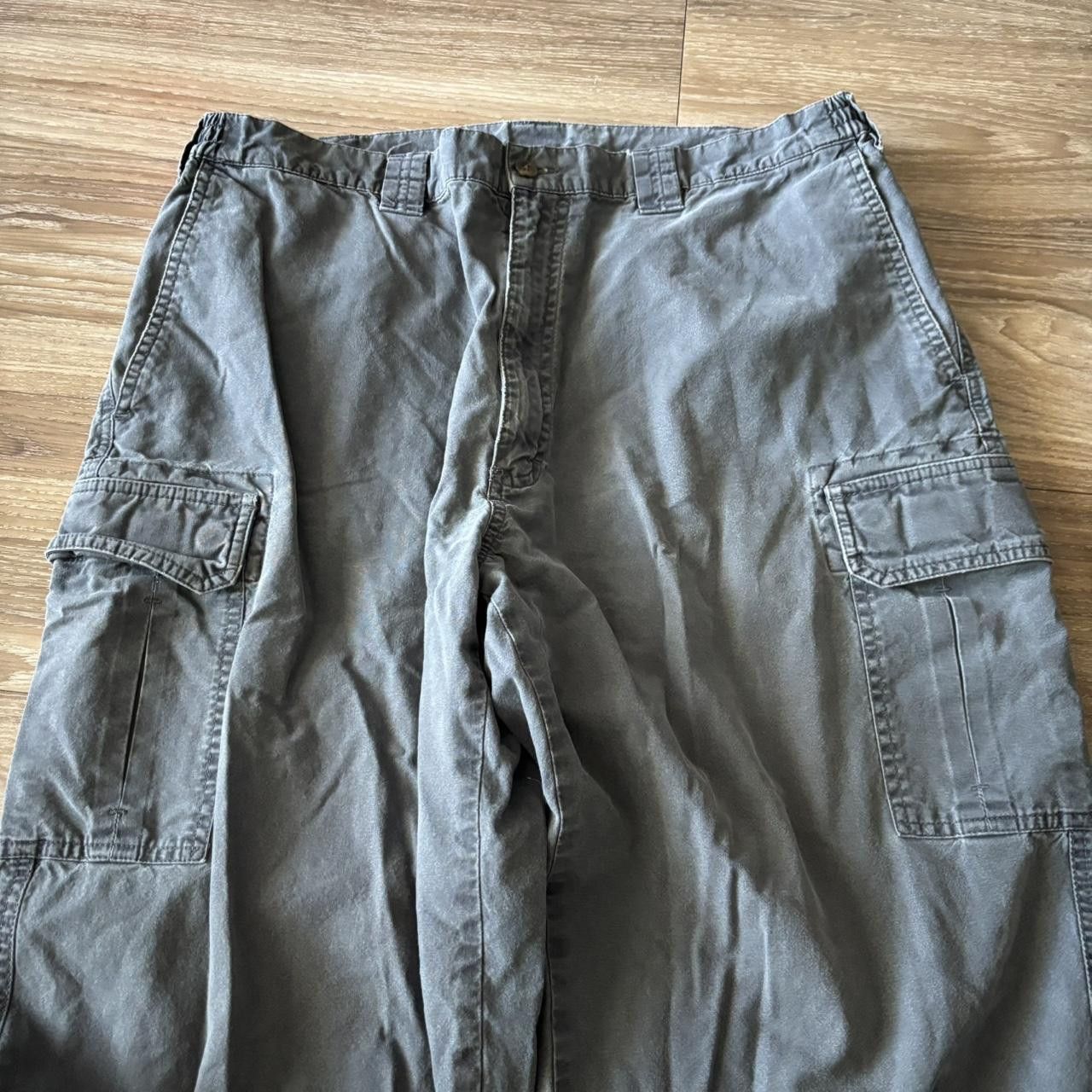 Vintage Crazy Vintage Y2K/2000s Baggy Grey Skater Style Cargo Pants! 36x27 Size US 36 / EU 52 - 5 Thumbnail