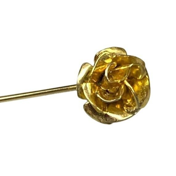 Other Vintage Gold-Tone Rose Stick Pin Brooch Size ONE SIZE - 3 Thumbnail