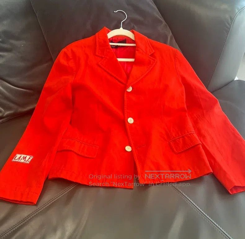 Comme des Garcons Comme Des Garcons Orange Red Blazer Cardigan Size M / US 6-8 / IT 42-44 - 1 Thumbnail