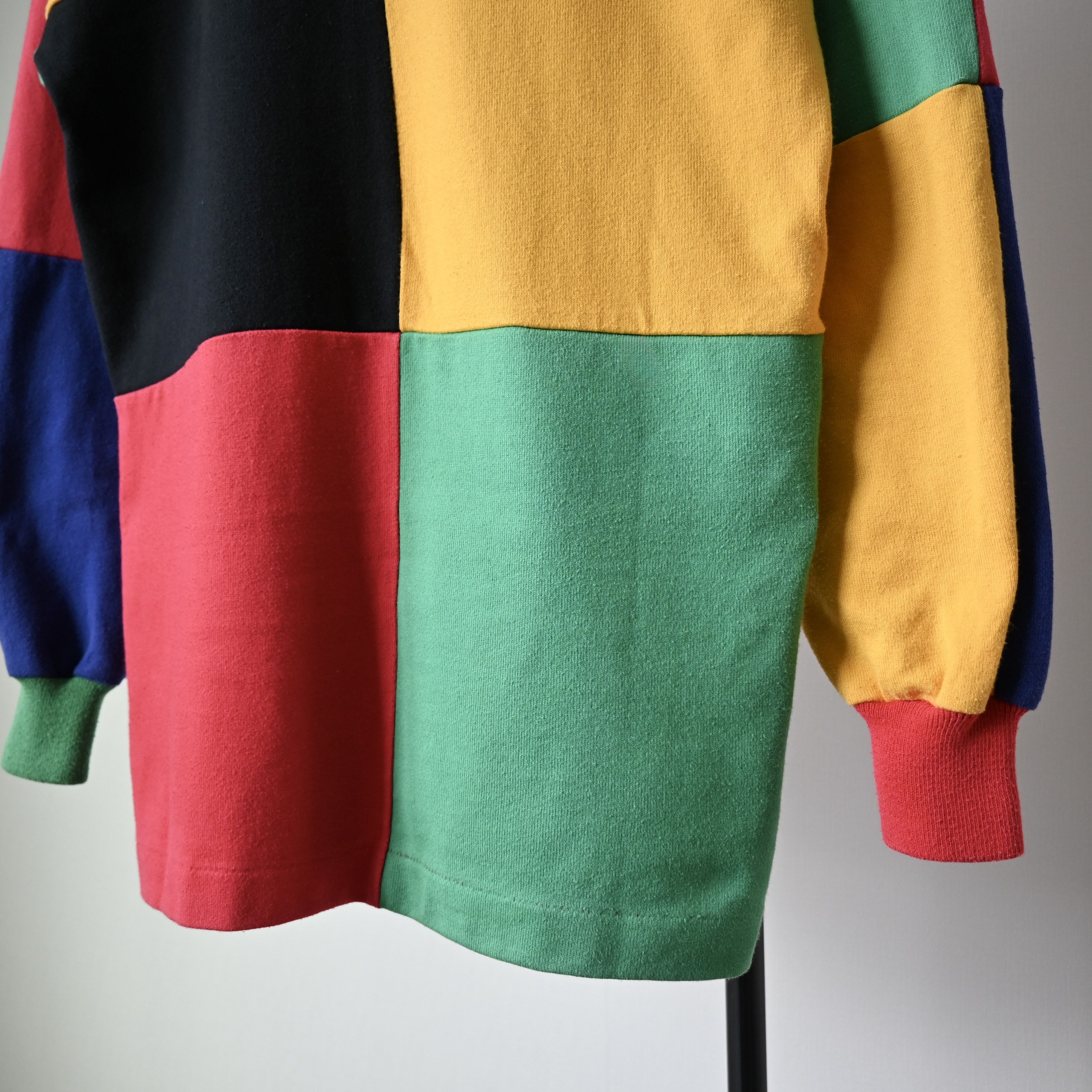 Canterbury of New Zealand VTG 1990s Canterbury multicolor patchwork rugbyshirt Size US M / EU 48-50 / 2 - 5 Thumbnail