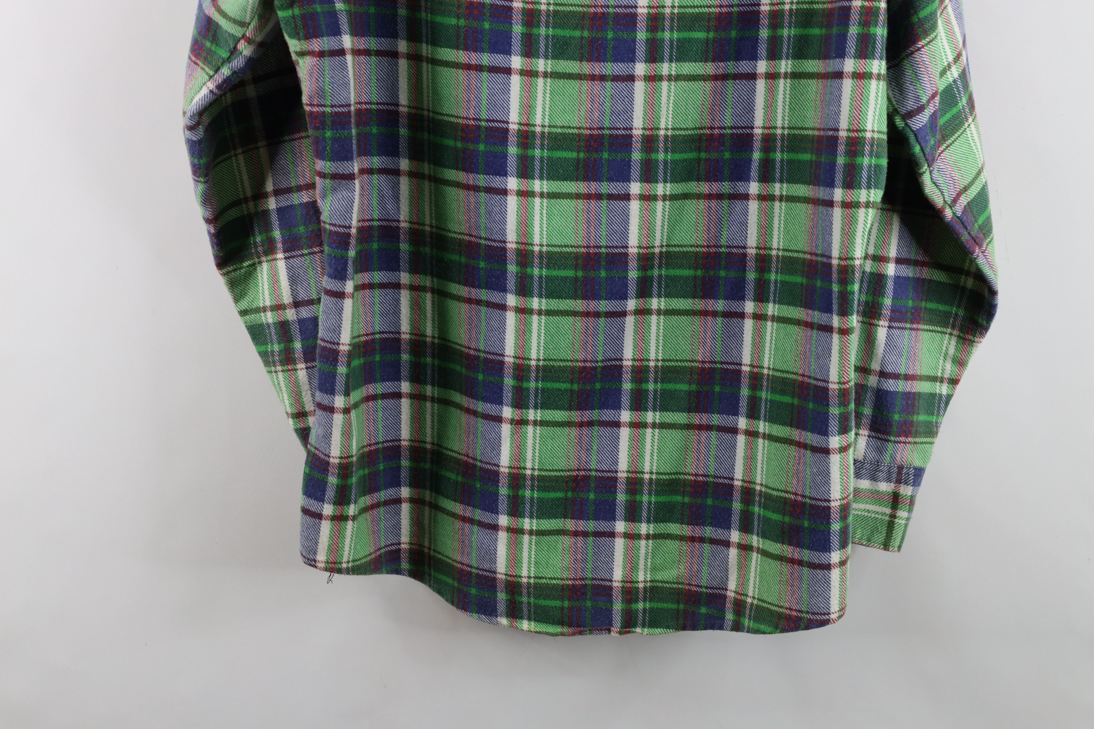 Vintage Vintage 70s Streetwear Flannel Collared Polo Shirt Plaid USA Size US M / EU 48-50 / 2 - 10 Thumbnail