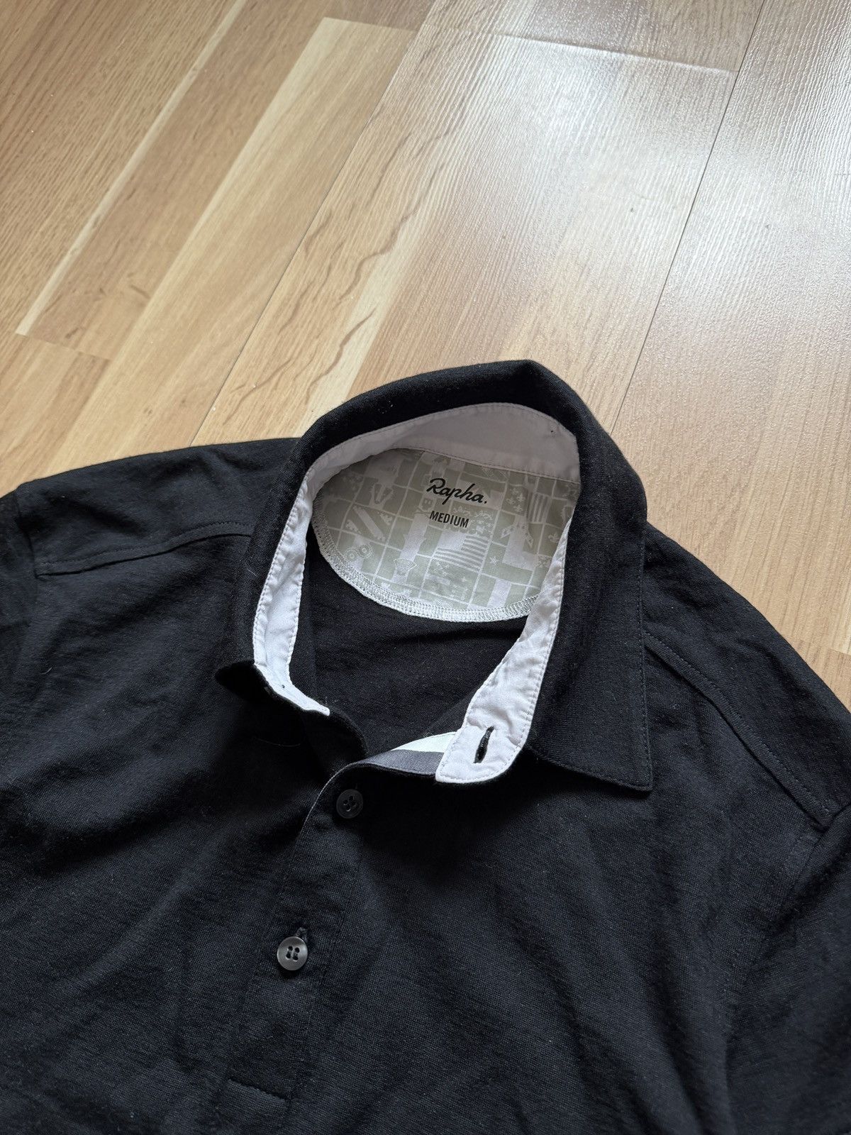 Rapha Rapha merino wool polo t shirt velo cycling Size US L / EU 52-54 / 3 - 3 Thumbnail