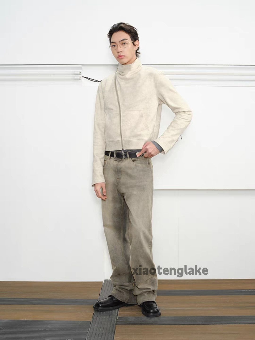 Jean × Vintage washed faded paint stain punk grunge bootcut hiphop jeans Size US 34 / EU 50 - 2 Thumbnail