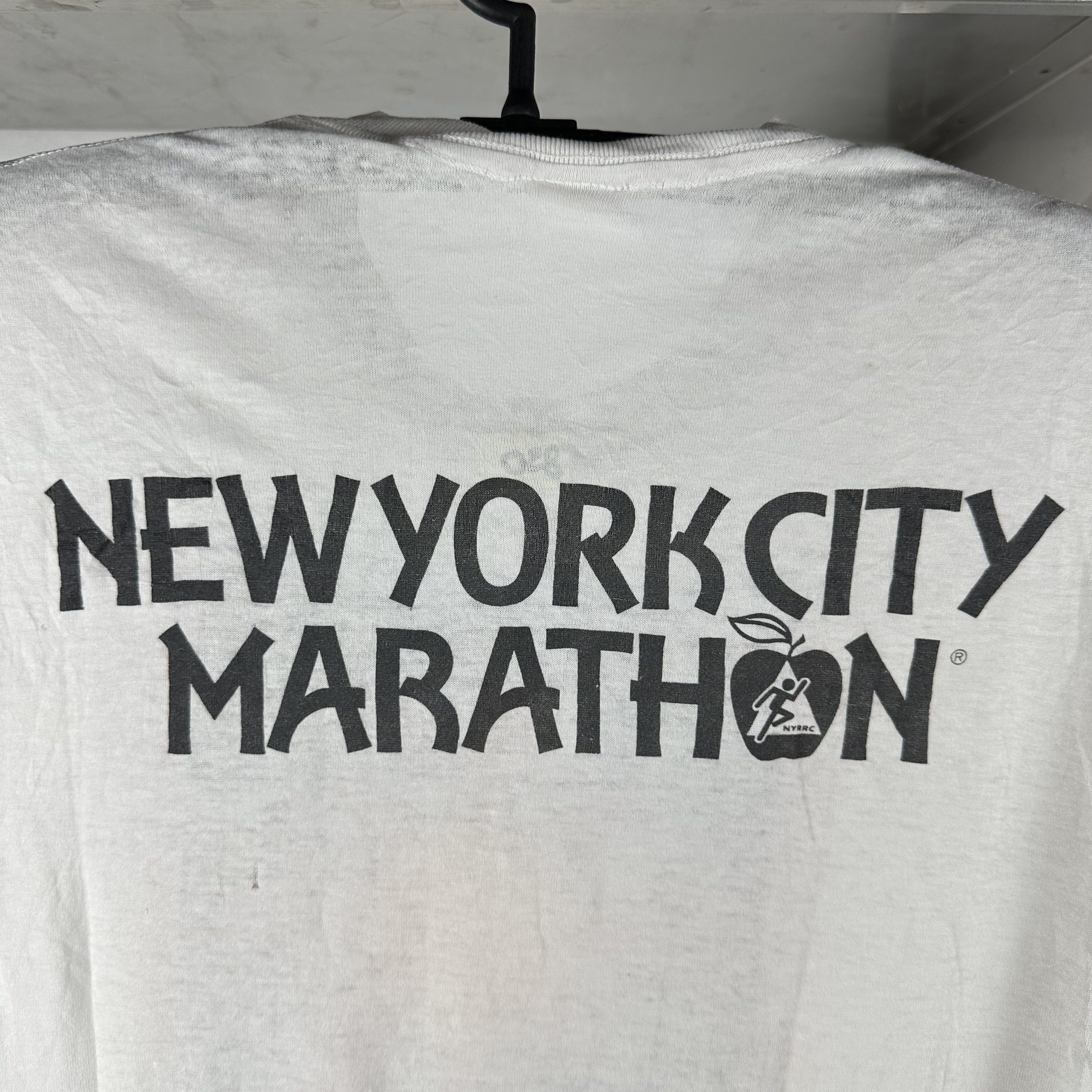 Vintage Vintage 1990 NYRRC New York City Marathon Running T-Shirt Size US M / EU 48-50 / 2 - 5 Thumbnail