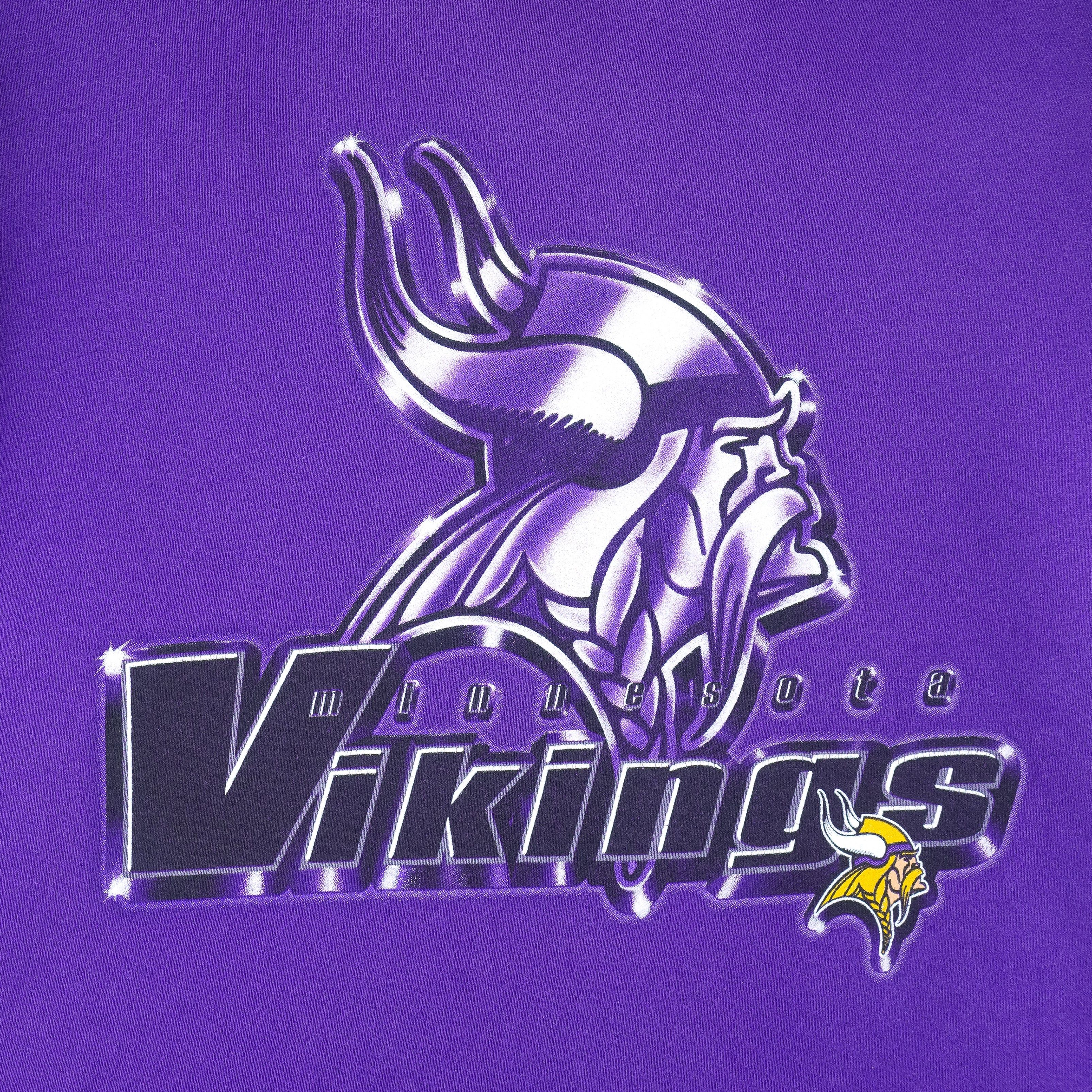Pro Player NFL - Minnesota Vikings Crew Neck Sweatshirt 1990s Size US L / EU 52-54 / 3 - 3 Thumbnail