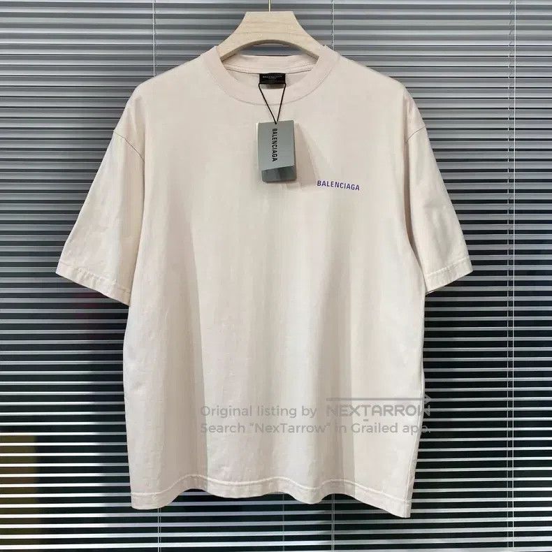 Balenciaga Balenciaga Short-sleeve T-shirt with letter print logo, be Size US XS / EU 42 / 0 - 2 Thumbnail